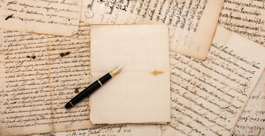 Alte Briefe und ein Füller