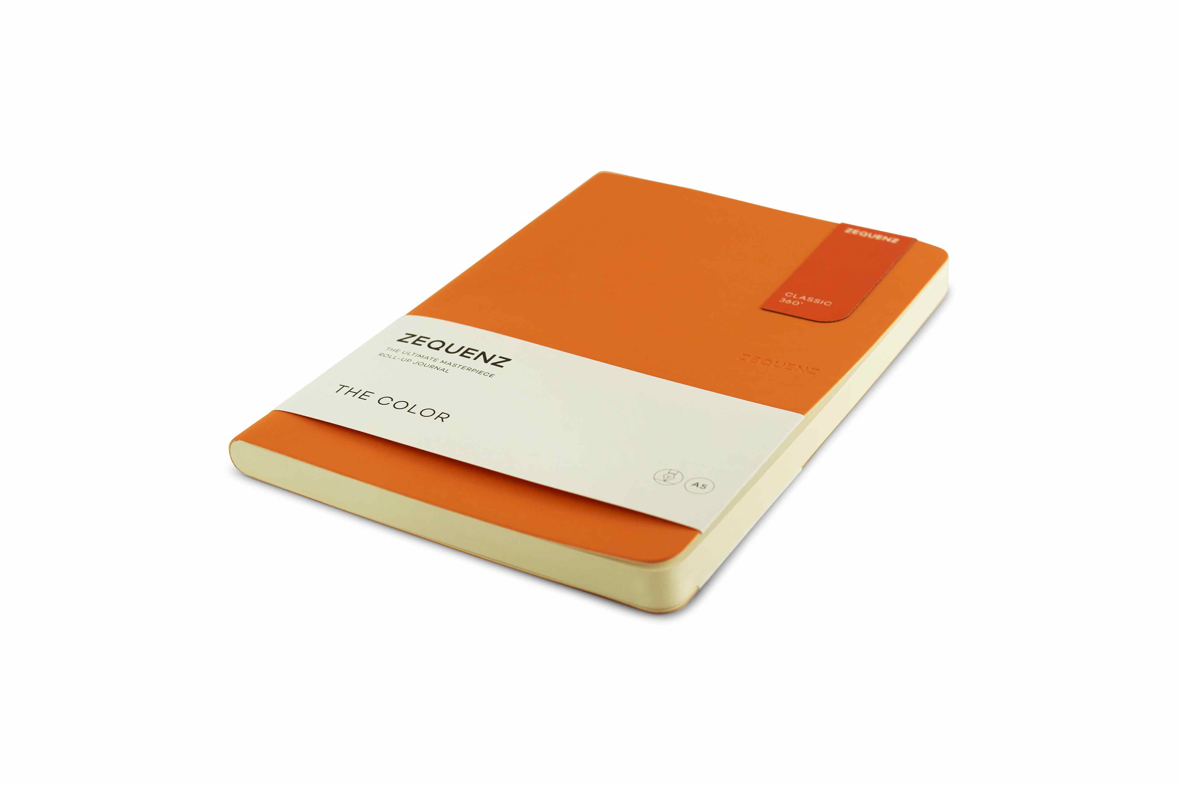 Zequenz-notebook-The-Color-A5-Apricot-Orange Zequenz The Color Notizbuch A5 Aprikosen Orange