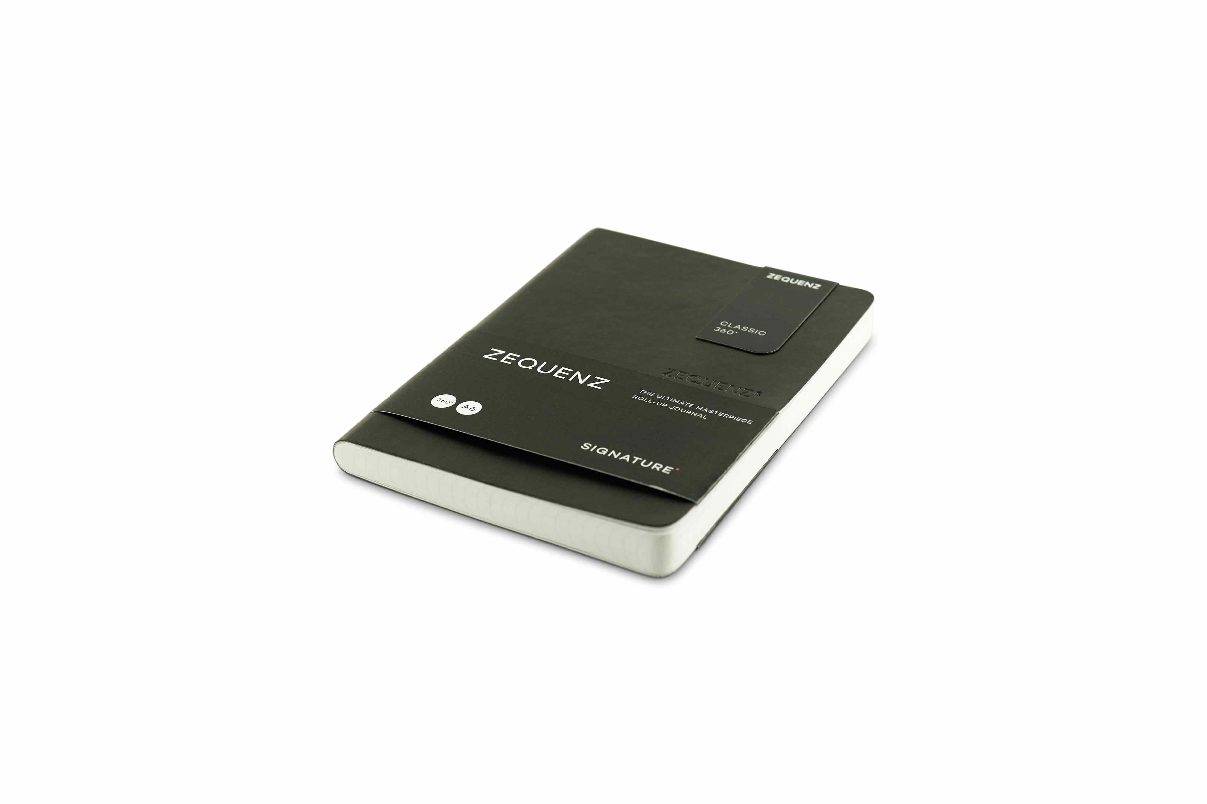 Zequenz-notebook-Signature-lite-A6-black Zequenz Signature Lite 360 Notizbuch A6 Schwarz