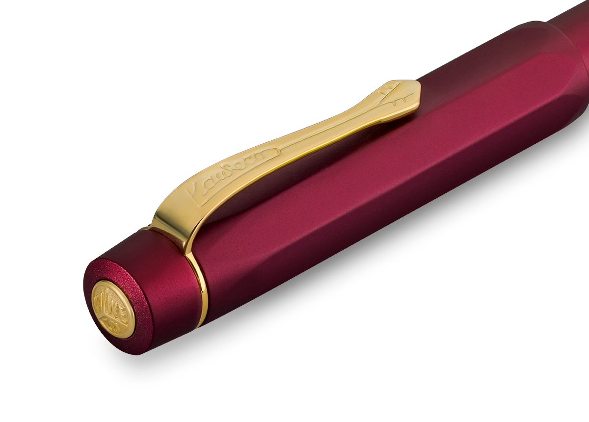 Kaweco PISTON SPORT AL Bordeaux Kolbenfüllhalter Starter Set