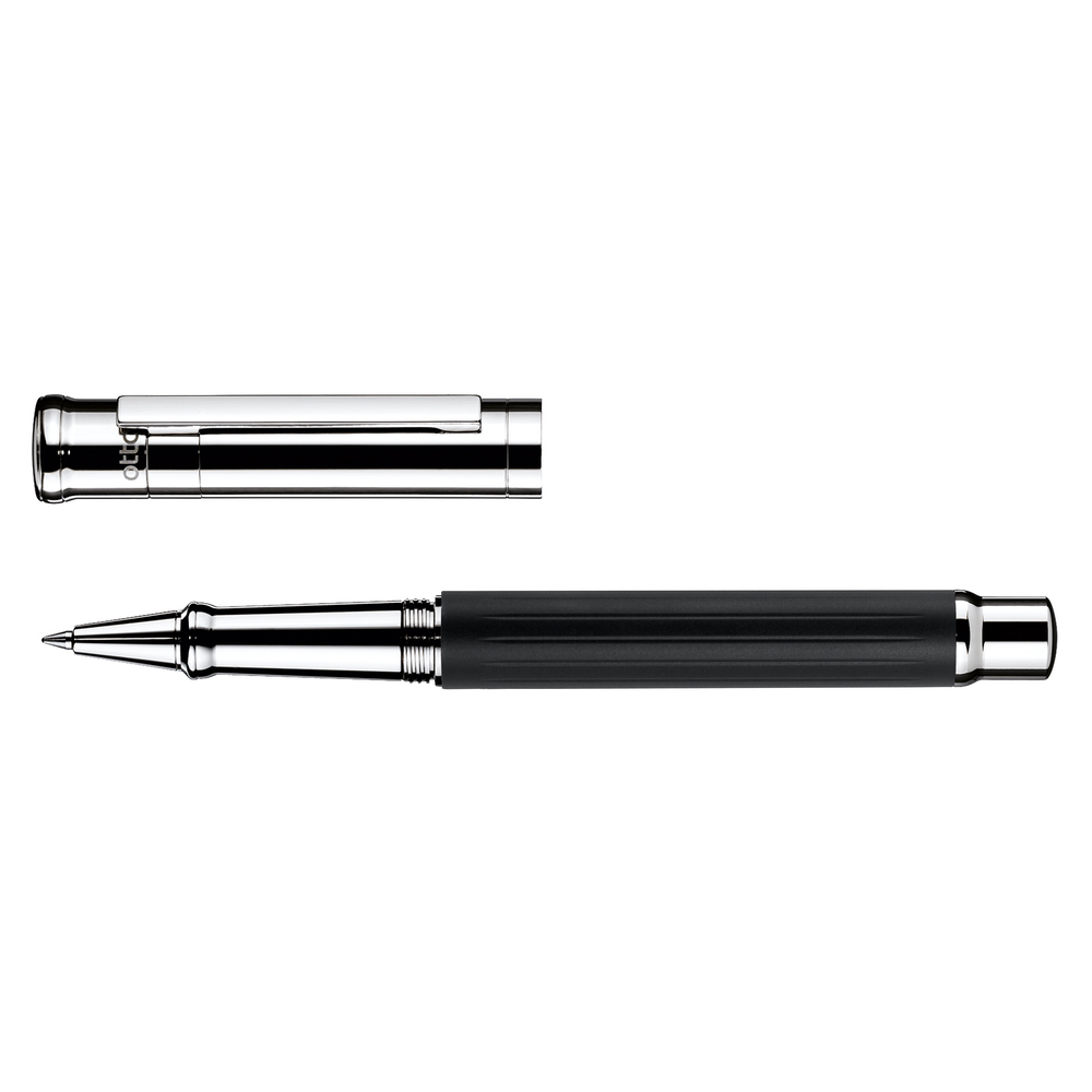 Otto Hutt Entwurf 04 Rollerball Schwarz matt Faden Guillochierung