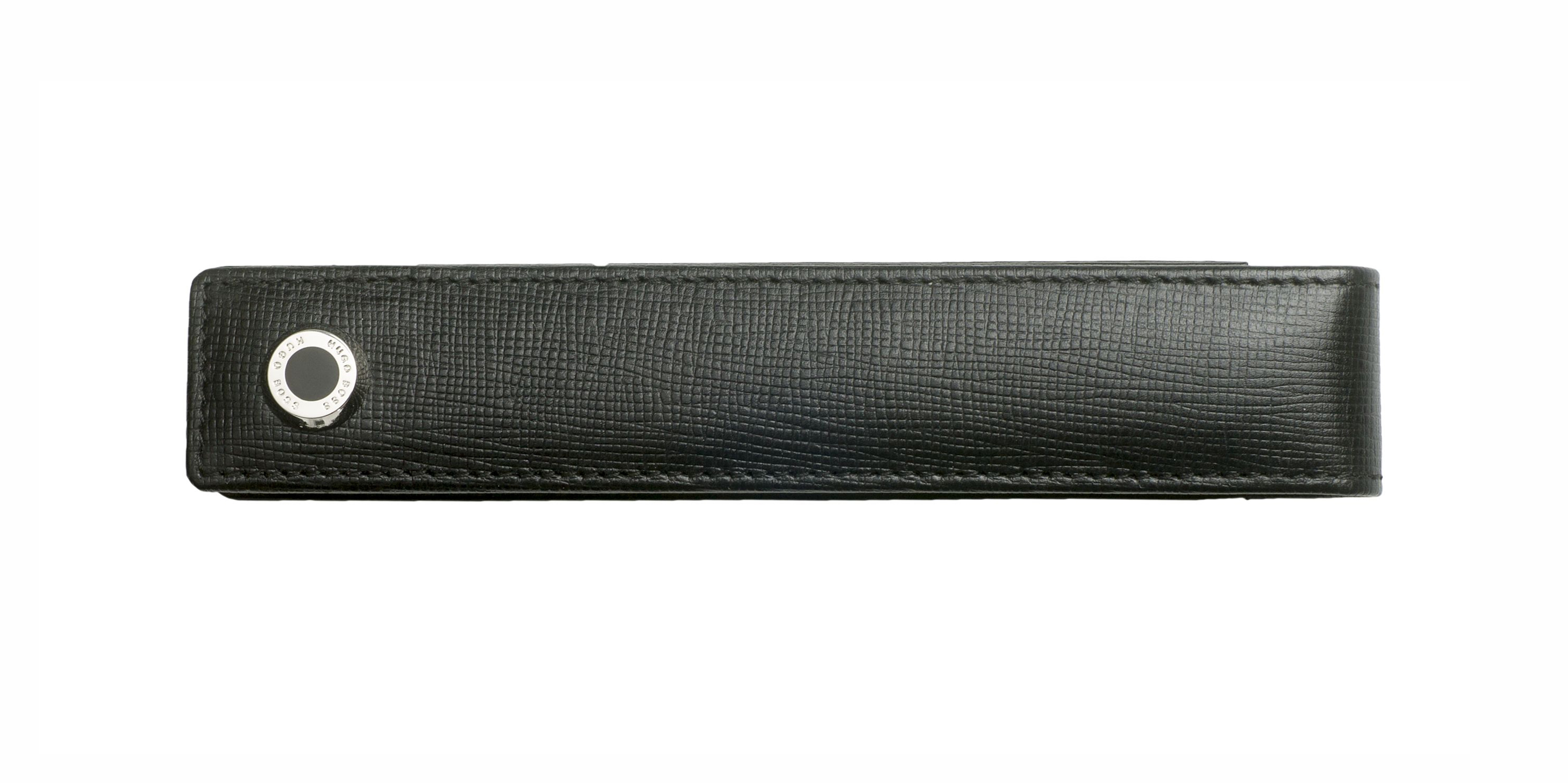 Hugo-Boss-Schreibger-ate-Etui-TRADITION-Schwarz-f-ur-1-Stift-front Hugo Boss Schreibgeräte Etui TRADITION Schwarz für 1 Stift
