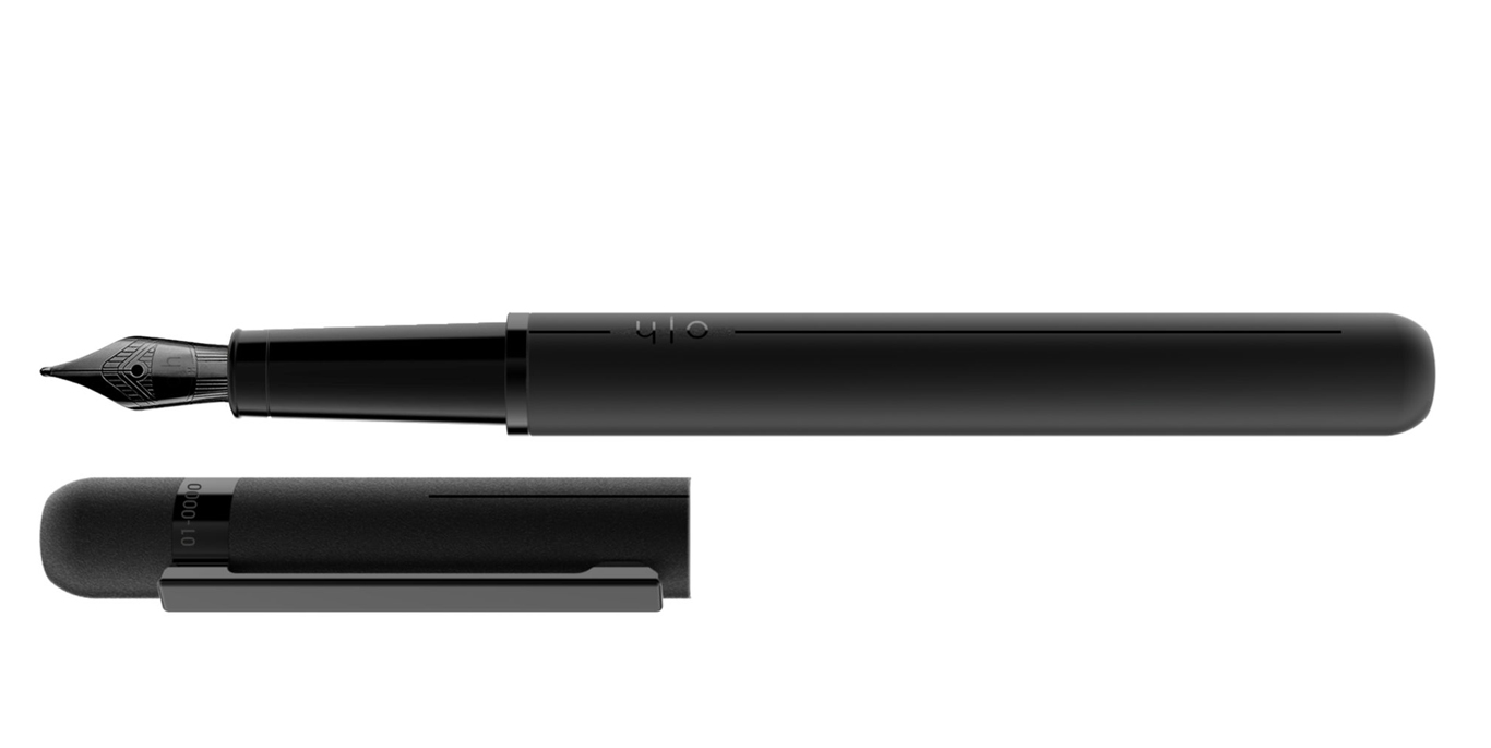 Otto Hutt Entwurf 03 Füllhalter All Black mit Stahl PVD Feder