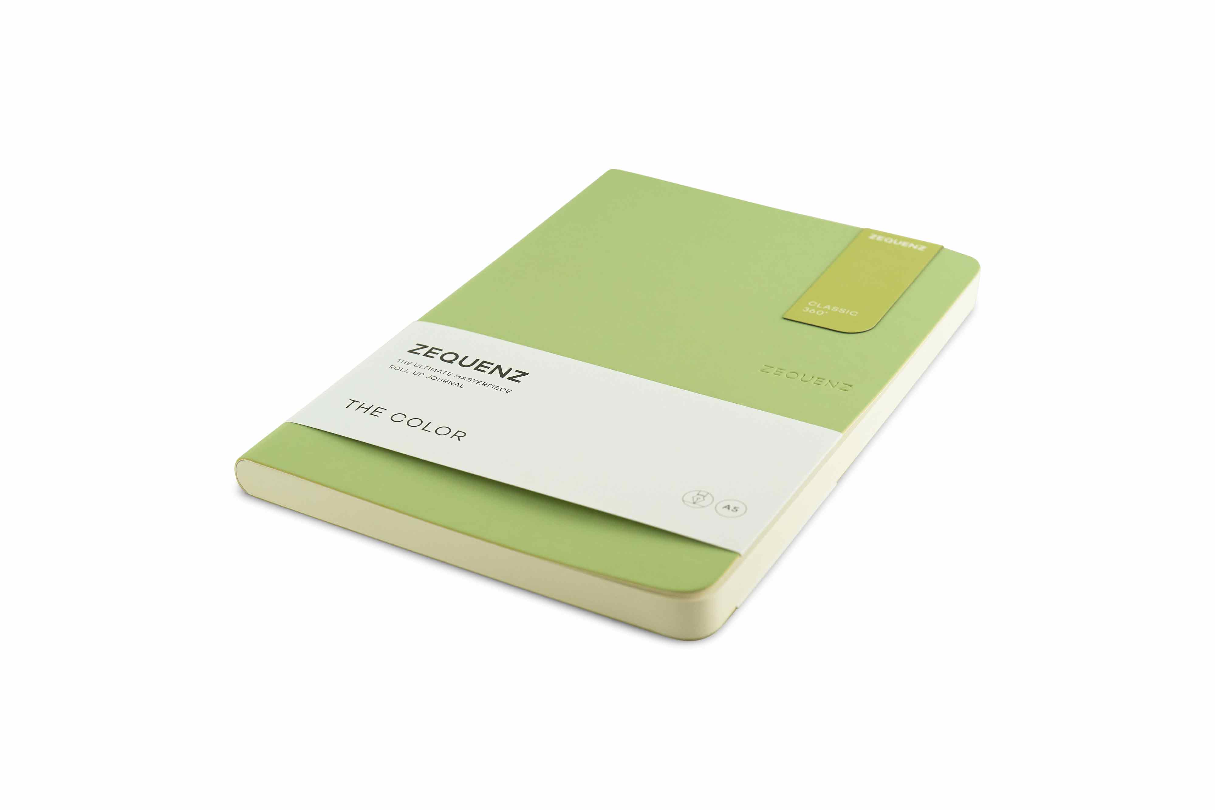 Zequenz-notebook-The-Color-A5-Olive-green Zequenz The Color Notizbuch A5 Olivgrün
