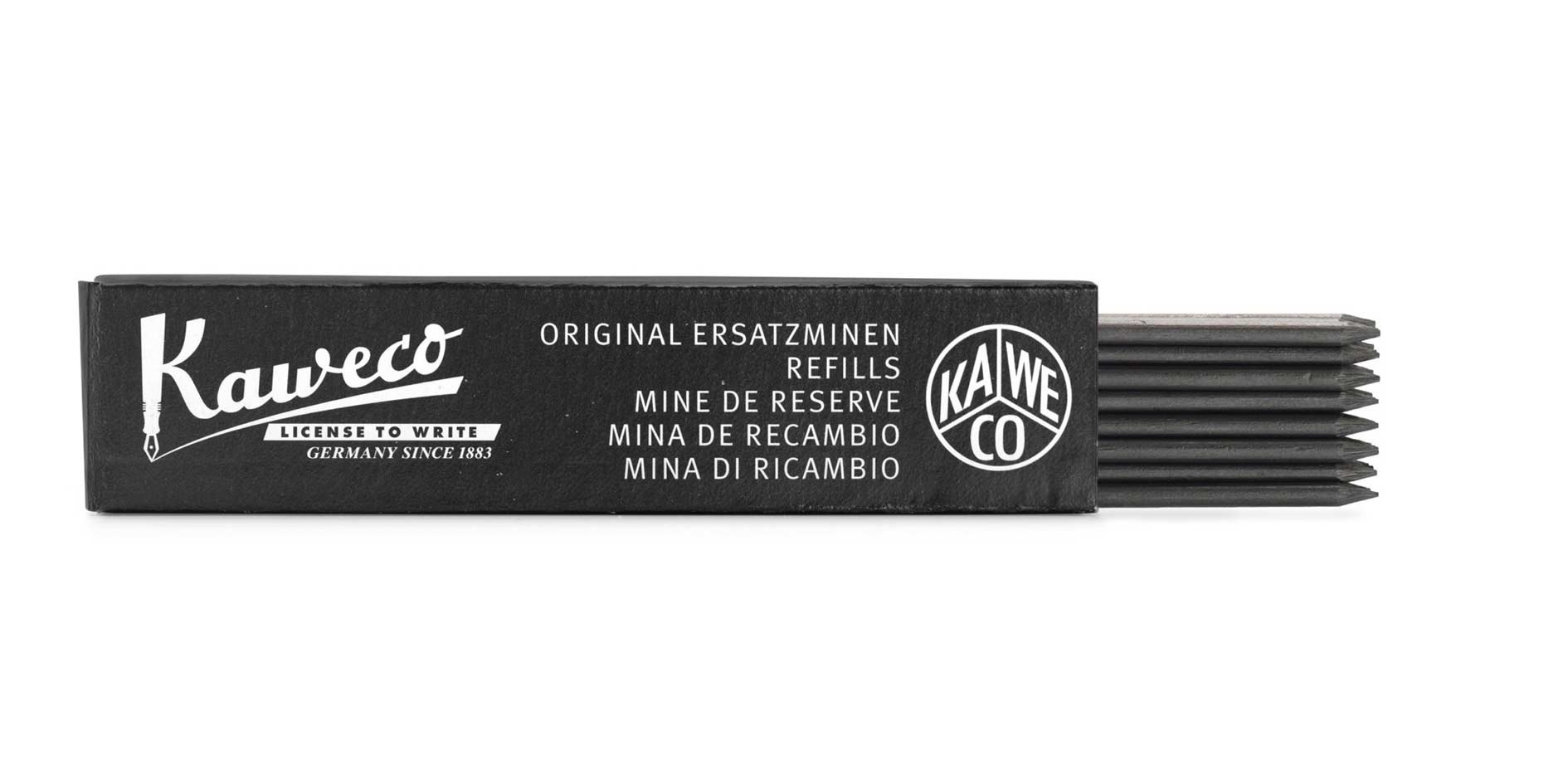 Kaweco-pencil-leads-black-2-0-mm Kaweco Bleistift Minen 1,18 mm Schwarz