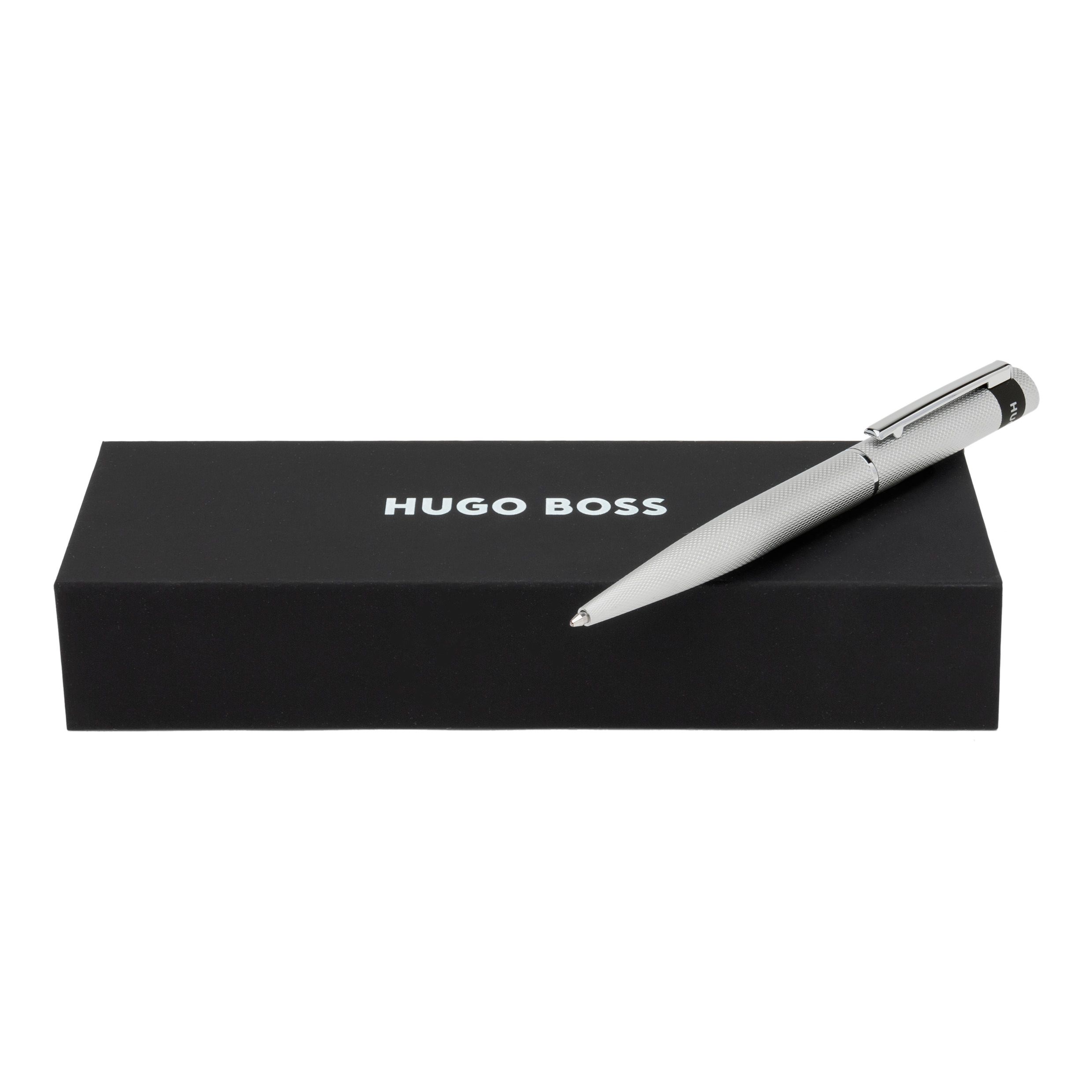 HSW3674B_E-1 Hugo Boss Kugelschreiber Loop Diamond Chrome