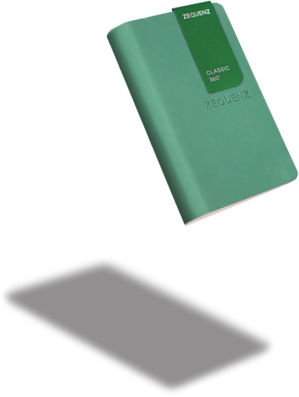 Zequenz The Color Notizbuch A7 Jadegrün