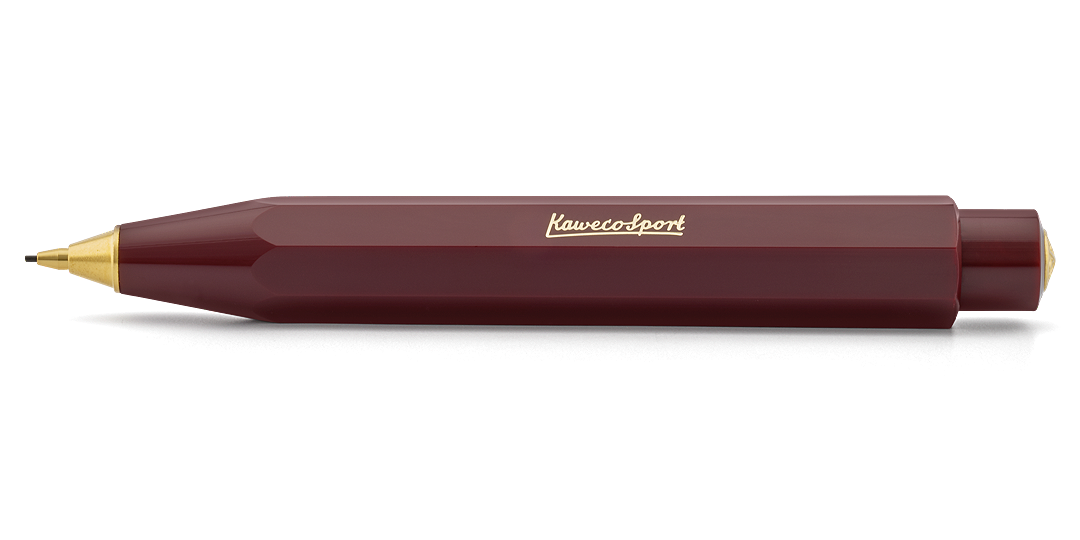 Kaweco_CLASSIC_Bordeaux_Bleistift_Schatten Kaweco CLASSIC Sport Druck Bleistift 0,7mm Bordeaux