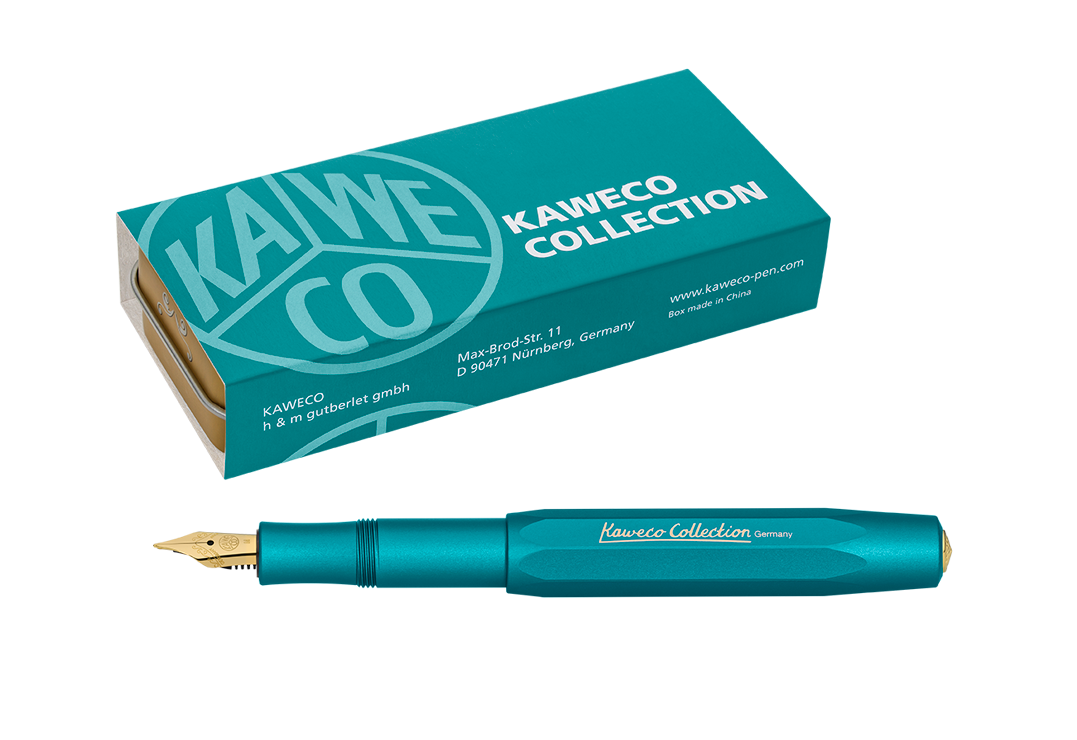 Kaweco_Collection_Set_IguanaBlue_02 Kaweco COLLECTION Füllhalter Iguana Blue