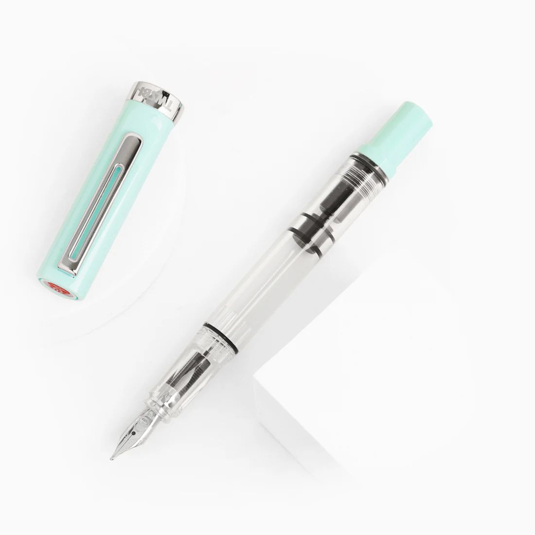 TWSBI ECO T Kolbenfüllhalter Mint Blau