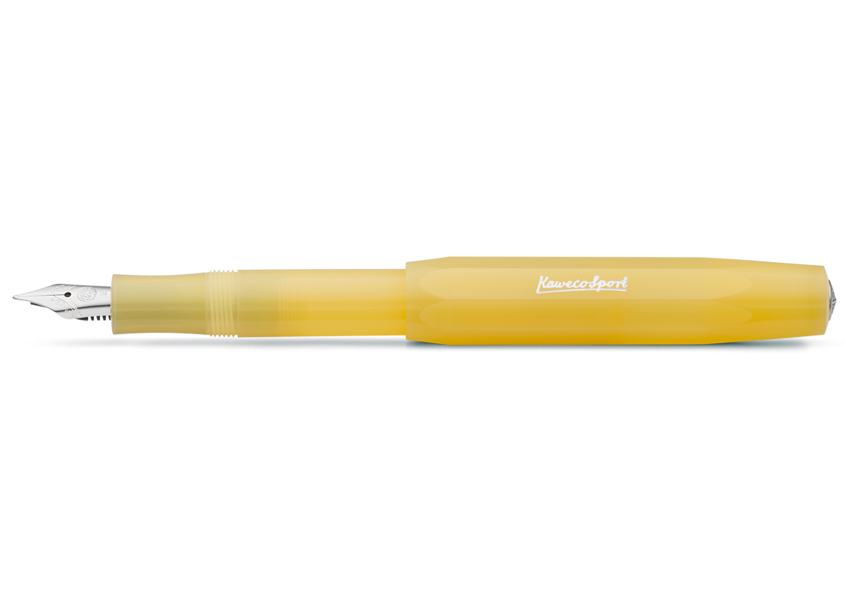 Kaweco FROSTED Sport Füllhalter Sweet Banana | Medium Stahl blank