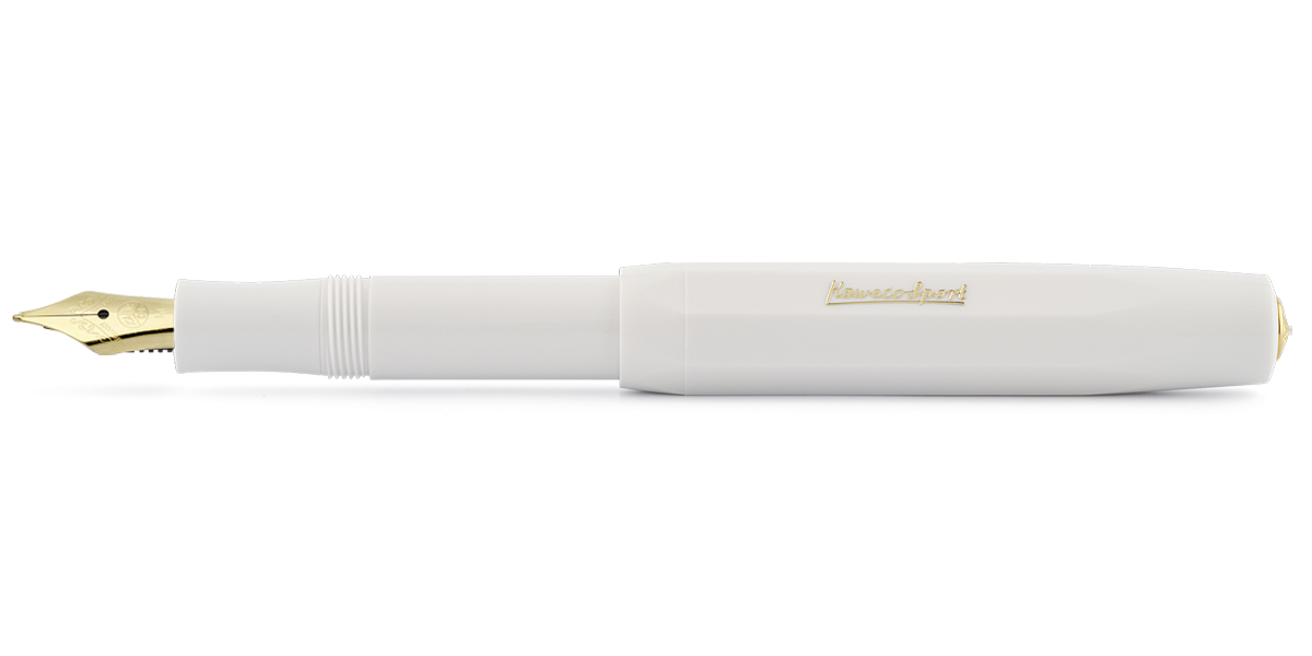 Kaweco-CLASSIC-Sport-fountain-pen-white-M Kaweco CLASSIC Sport Füllhalter Weiß M