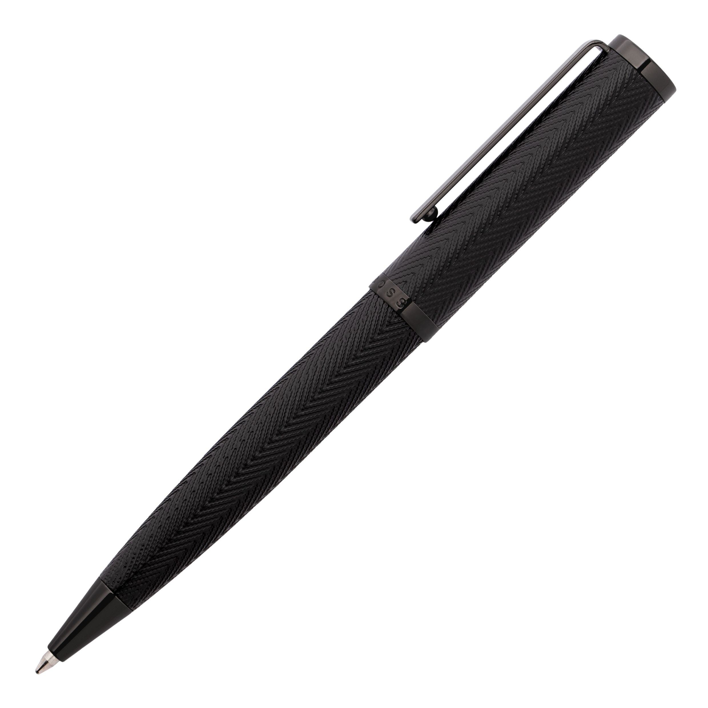 HSI1064D_B-1  Hugo Boss ballpoint pen Formation Herringbone Gun