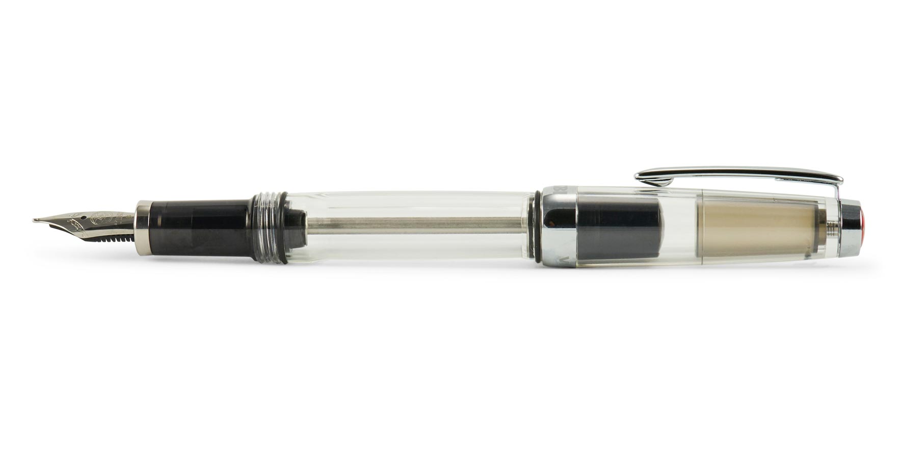 TWSBI-VAC-Mini-piston-fountain-pen-smoke-posted5a0f047fb0478 TWSBI Vac Mini Vakuum-Füllhalter Rauch Schwarz mit aufgesteckter Kappe