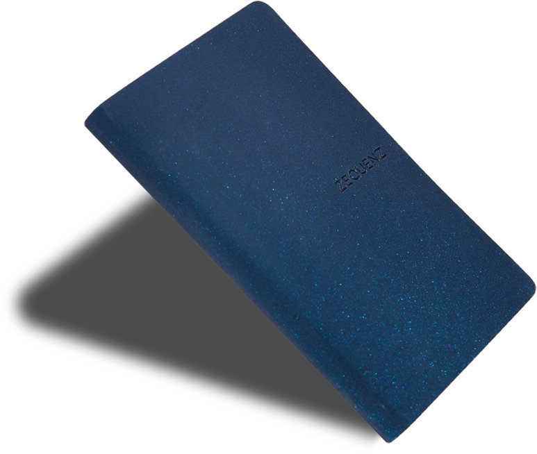 Zequenz Galaxy 360 Notizbuch A6- Space Blue 9 x 14 cm