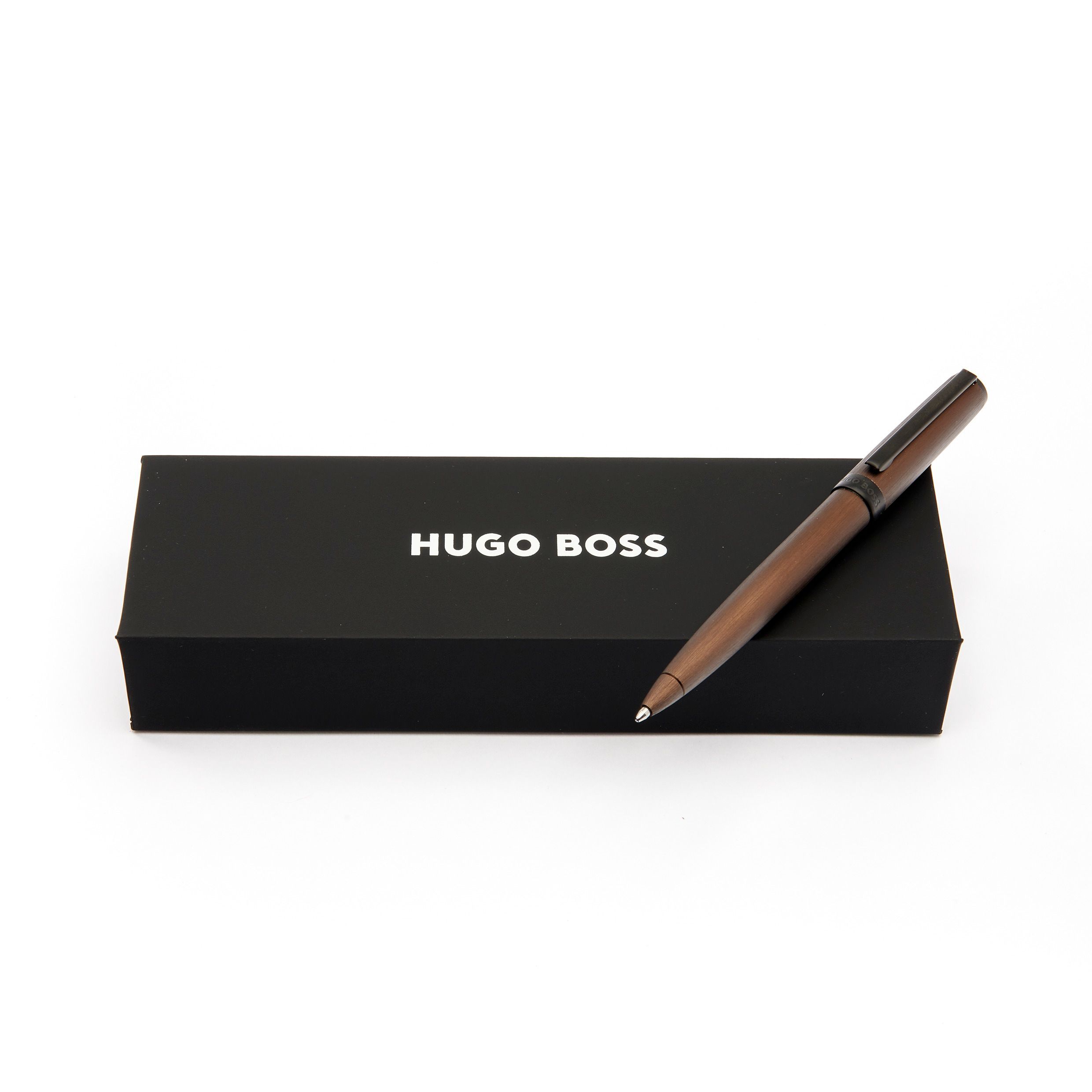 HSK4414T_E-3 Hugo Boss Kugelschreiber Gear Brushed Khaki
