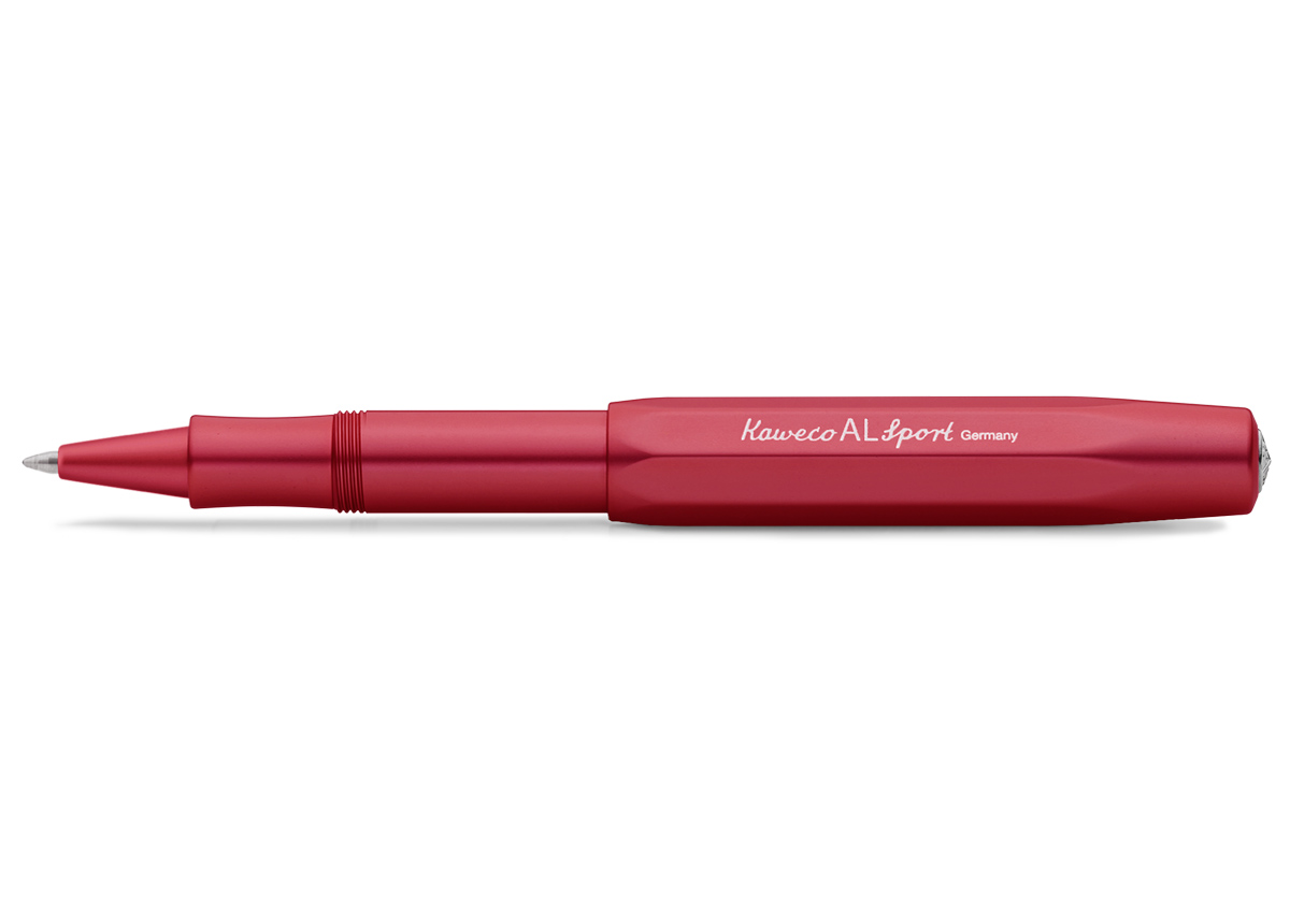 Kaweco-AL-Sport-gel-rollerball-pen-deep-red-color Kaweco AL Sport rollerball deep red
