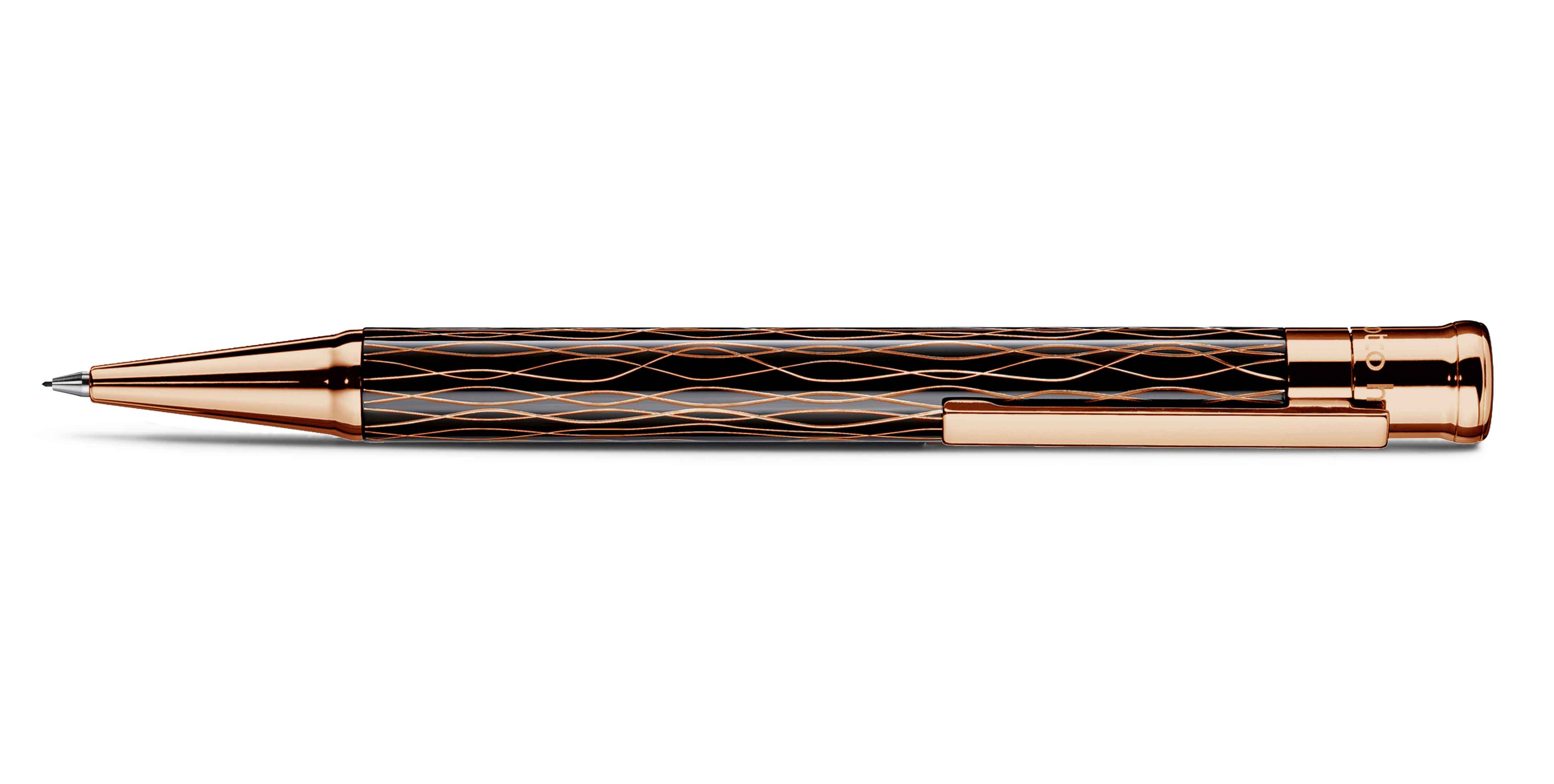 Otto Hutt Entwurf 04 Drehbleistift Welle Schwarz Rosegold