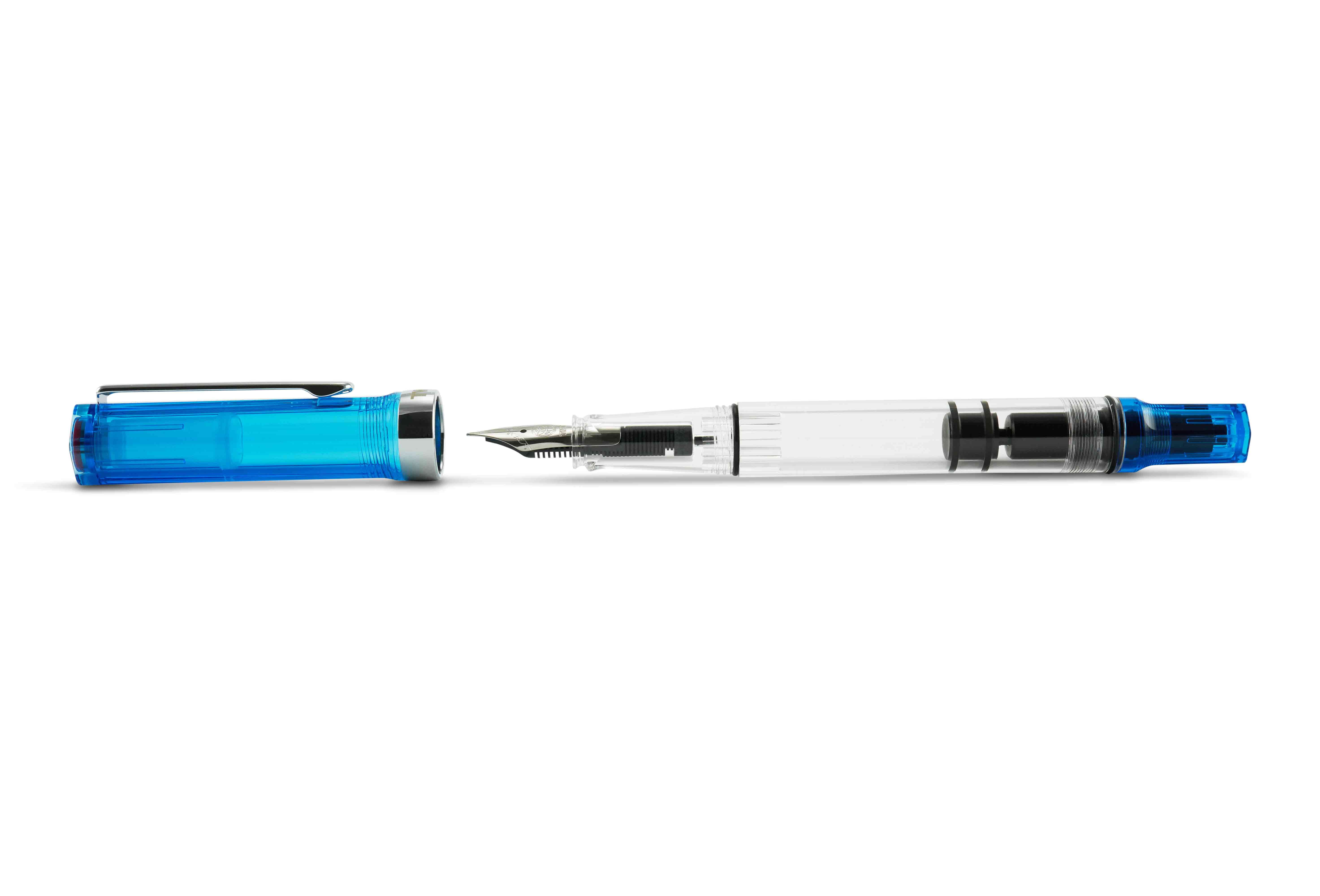 TWSBI-ECO-piston-fountain-pen-transparent-blue TWSBI ECO piston fountain pen transparent blue