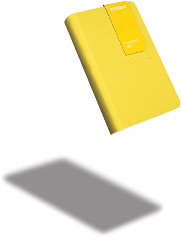 Zequenz The Color Notizbuch A7 Senfgelb