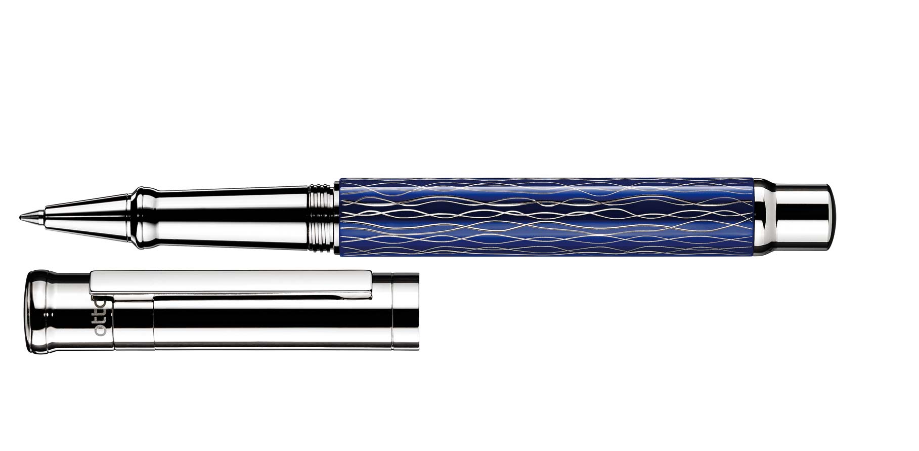Otto Hutt Entwurf 04 Rollerball Welle Blau