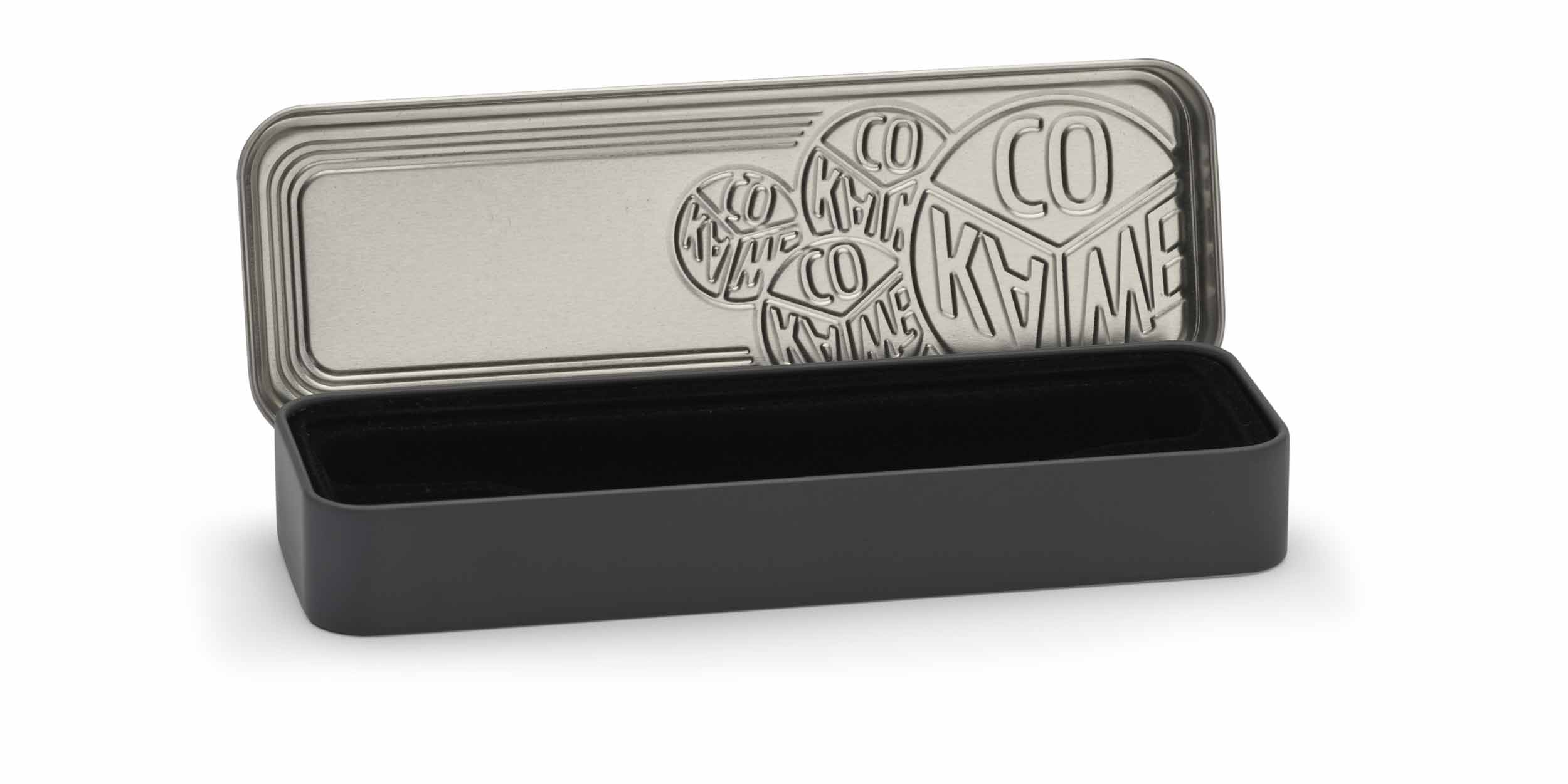 Kaweco-Blechdose-schwarz-lang-offen Kaweco Blechdose Schwarz lang offen