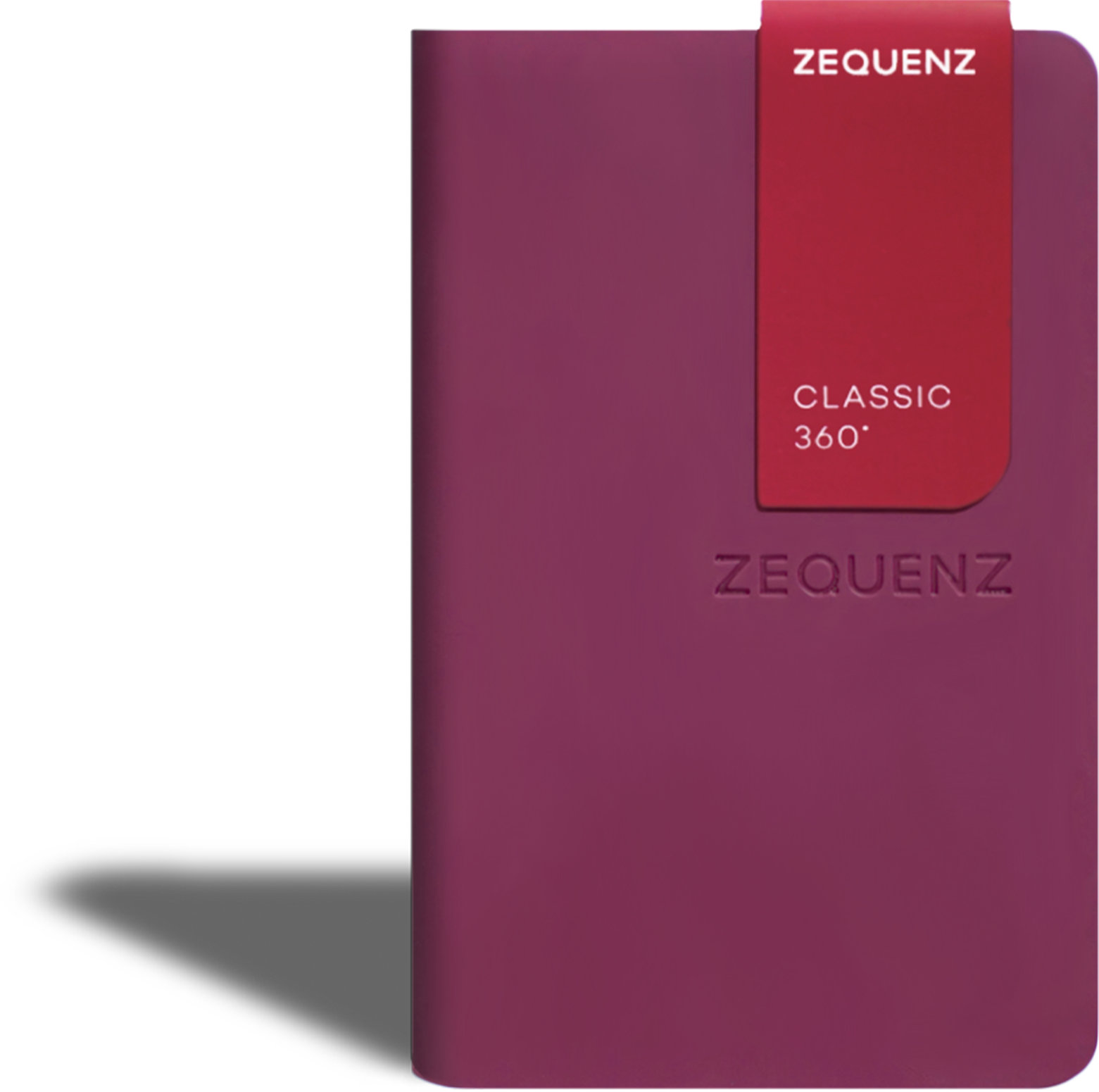 Zequenz The Color Notizbuch A7 Beeren Bordeaux