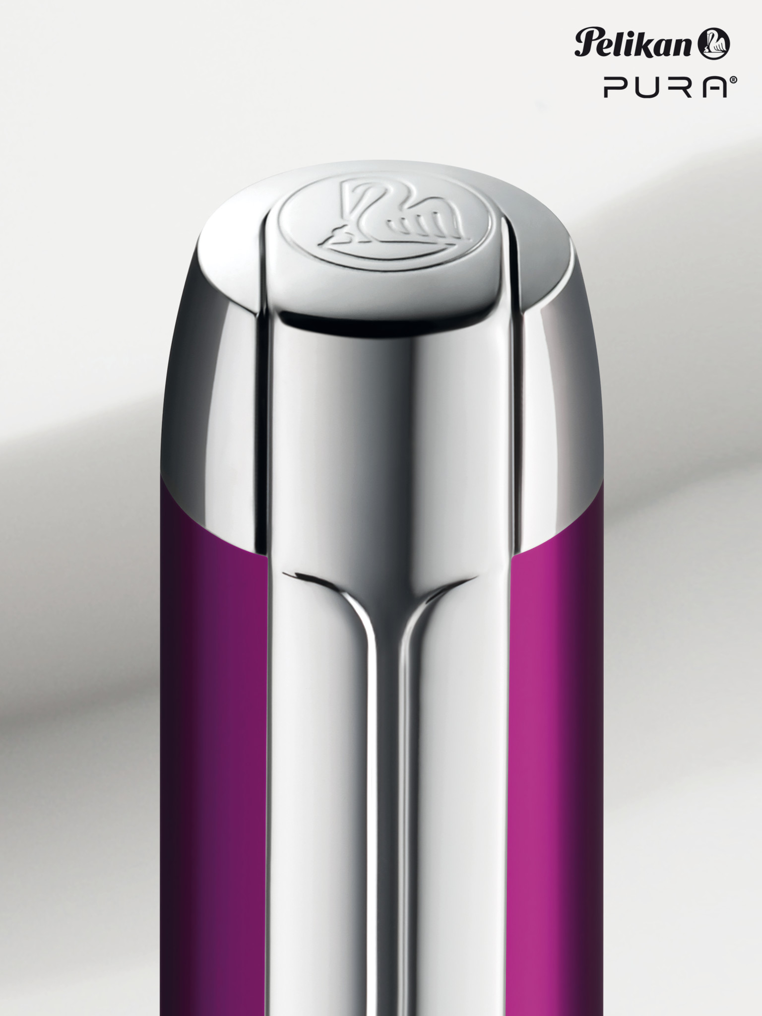 Pelikan Pura P40 Patronenfüllhalter Violett | Breit Pelikan Pura R40 Tintenroller Violett