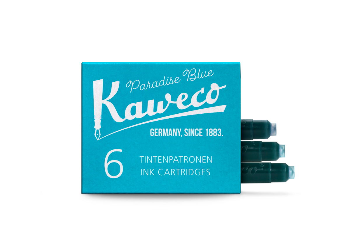 Kaweco_Ink_6-pack_ParBlu_open_web_s Kaweco Tintenpatronen Paradies Blau