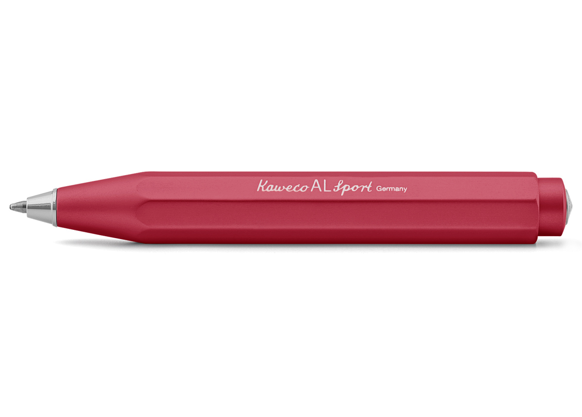 Kaweco-AL-Sport-ballpoint-pen-deep-red-color Kaweco AL Sport ballpen deep red