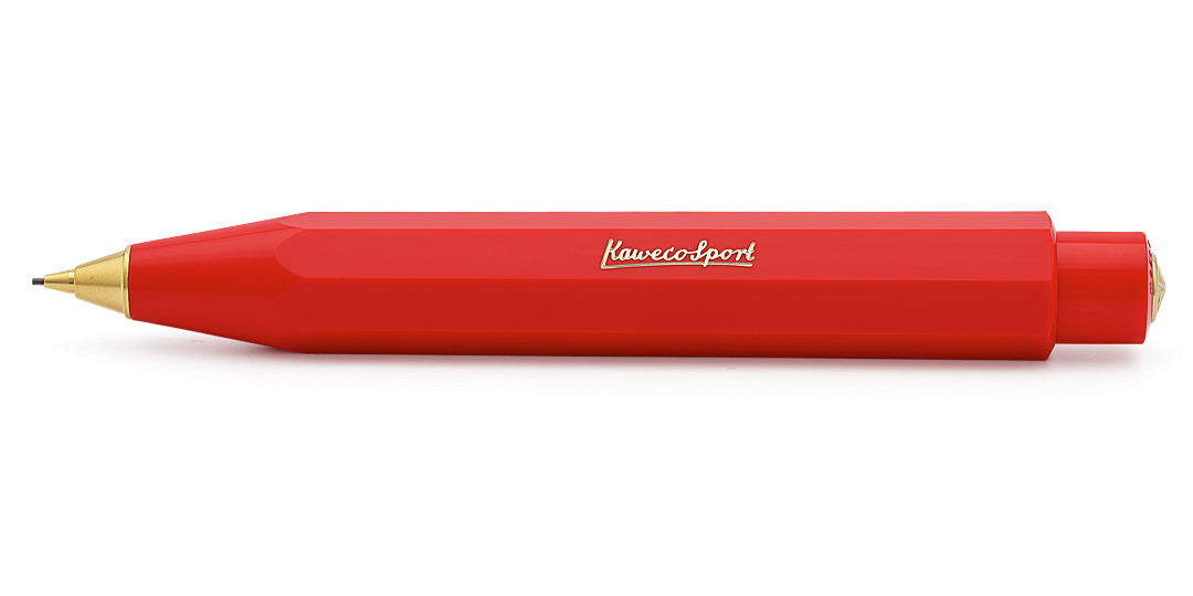 Kaweco_CLASSIC_Rot_Bleistift_Schatten Kaweco CLASSIC Sport Druckbleistift 0,7 mm Rot