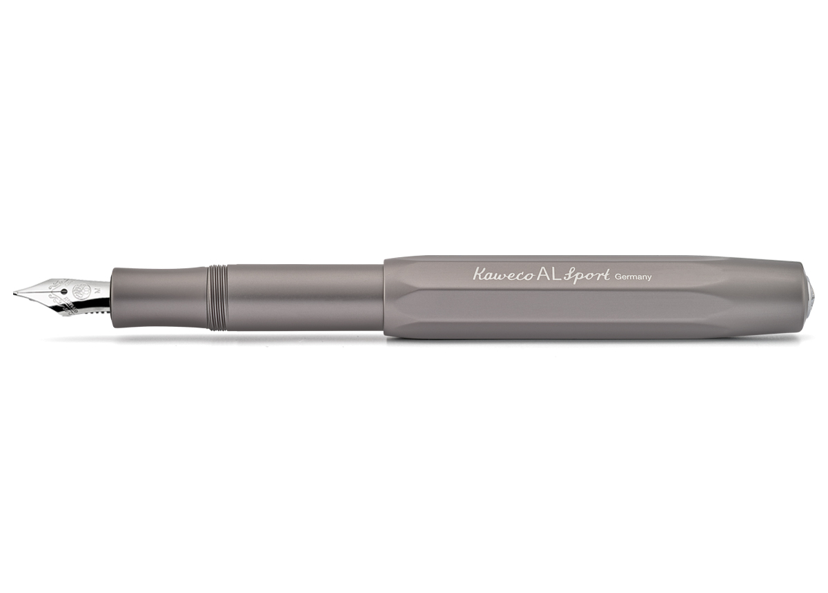 Kaweco-AL-Sport-Anthrazit-F-llhalter-Stahlfeder Kaweco AL Sport Füllhalter Anthrazit Stahlfeder