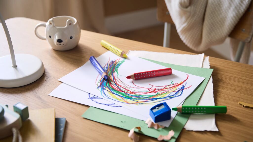 Buntstift Grippy 6er Set mit Spitzer