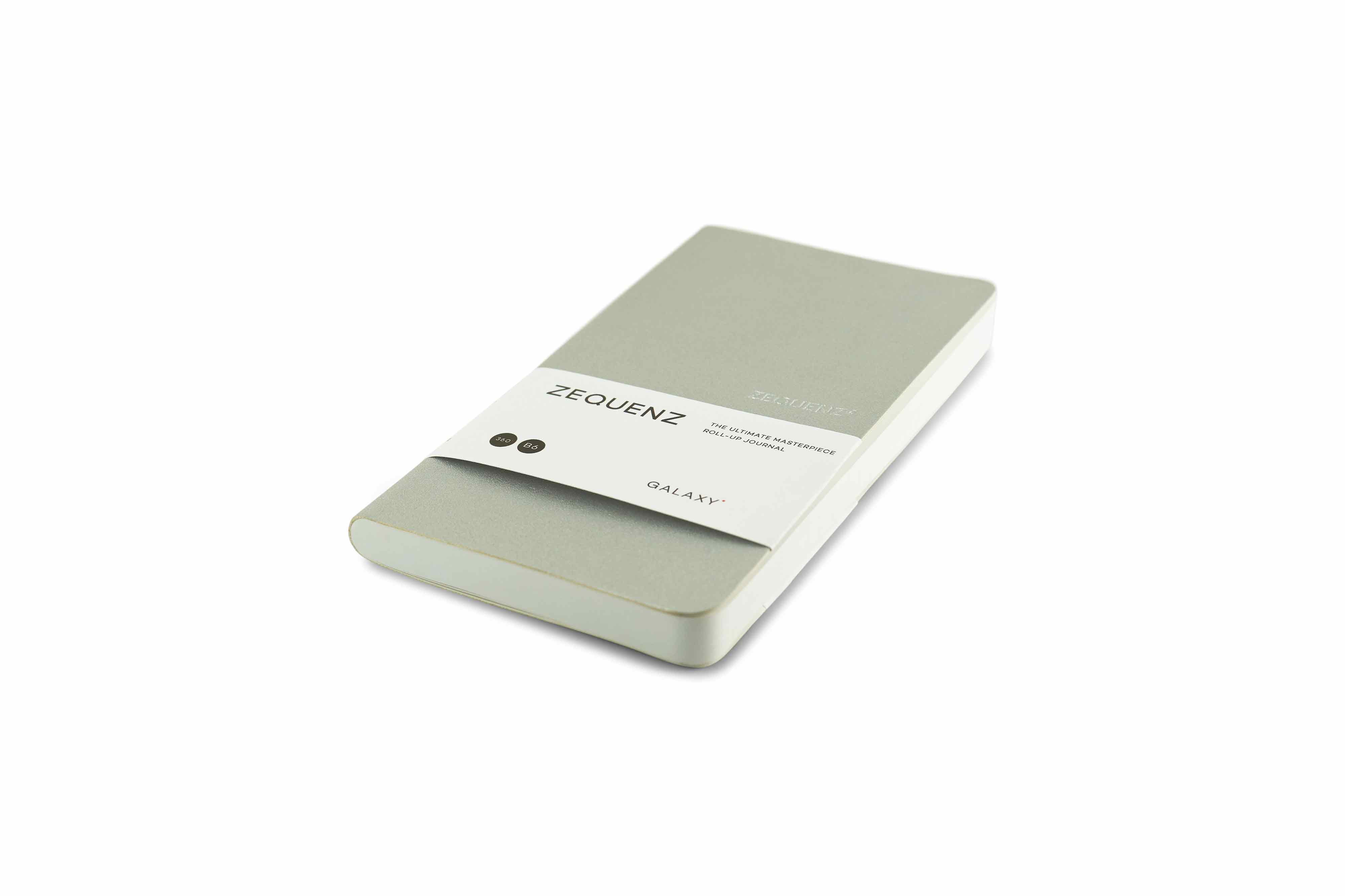 Zequenz Galaxy 360 Notizbuch B6 Slim Silber 10x17,8 cm