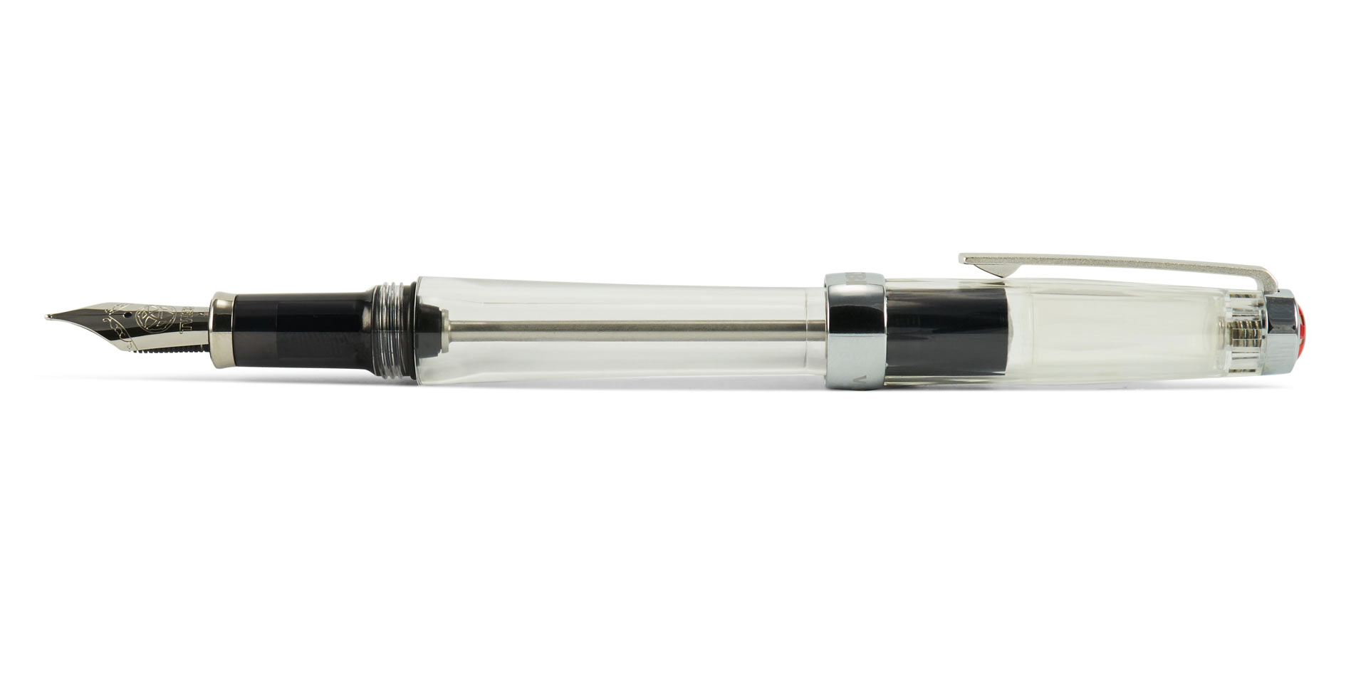 TWSBI-VAC-700-R-piston-fountain-pen-posted594fa586f38ba TWSBI Vac 700R Vakuum-Füllhalter Transparent mit aufgesteckter Kappe