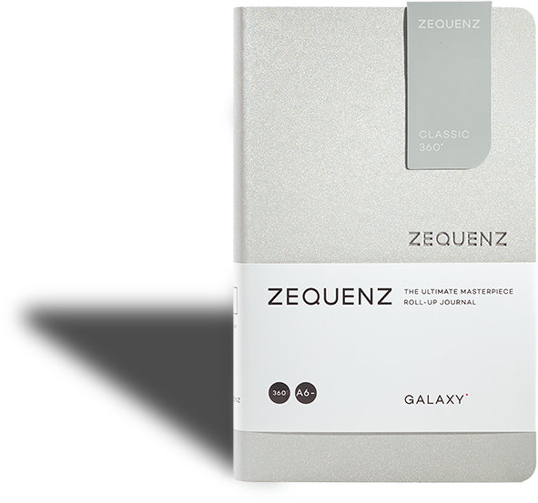 Zequenz Galaxy 360 Notizbuch A6- Silver Star 9 x 14 cm