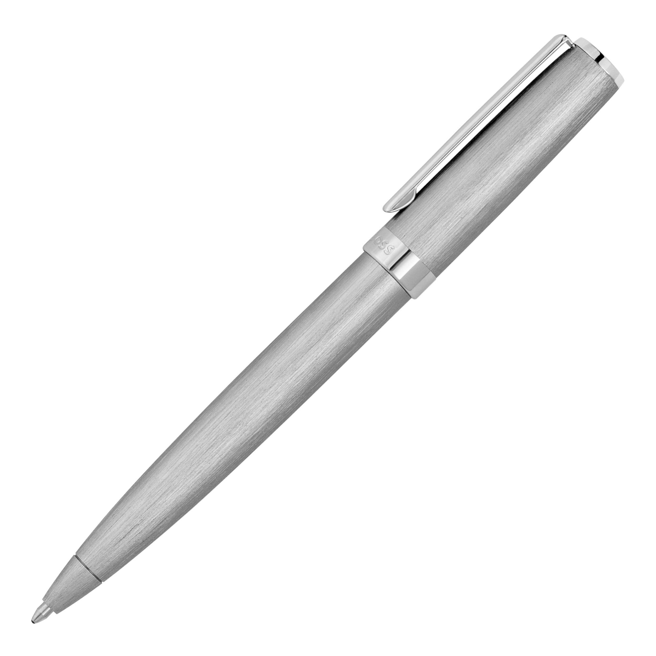 HSK4414B_B-1 Hugo Boss Kugelschreiber Gear Brushed Chrome