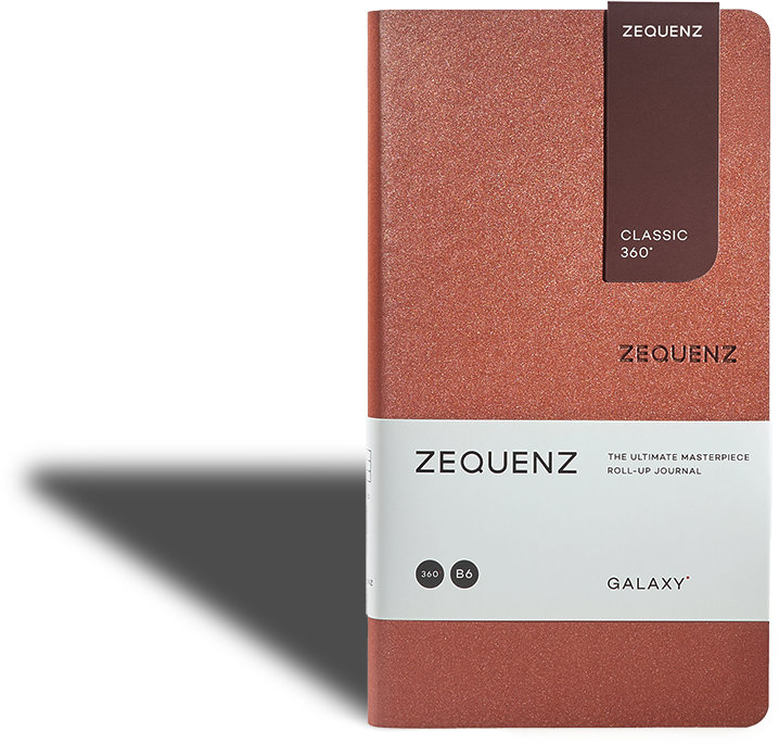 Zequenz Galaxy 360 Notizbuch B6 Slim Star Flame 10 x 17,8 cm