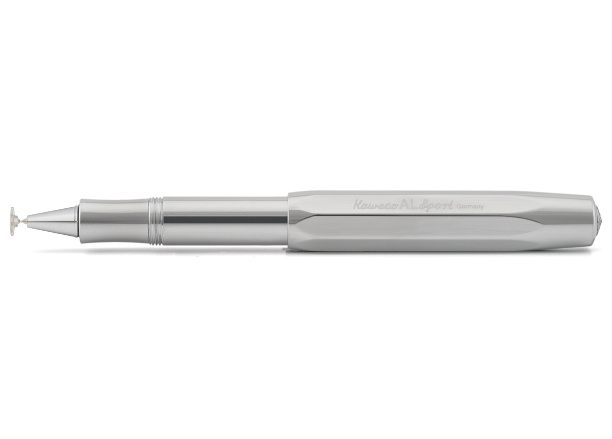 Kaweco-AL-Sport-Stylus-Disc-RAW-silver-nib Kaweco AL Sport CONNECT Disc Stylus Raw