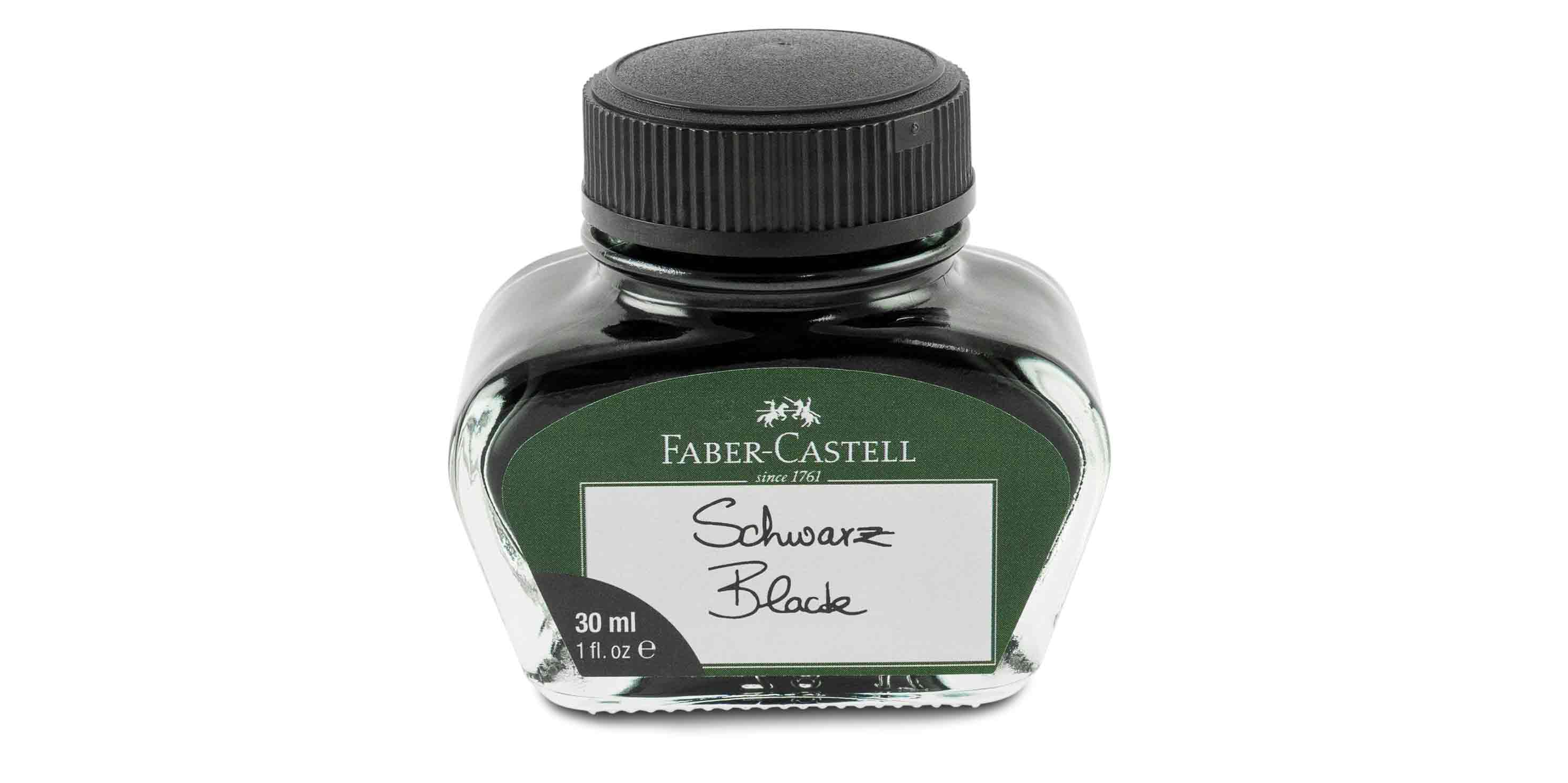 Faber-Castell-Tintenglas-30ml-Schwarz-ink-glass-black Faber-Castell Tintenglas 30 ml Schwarz
