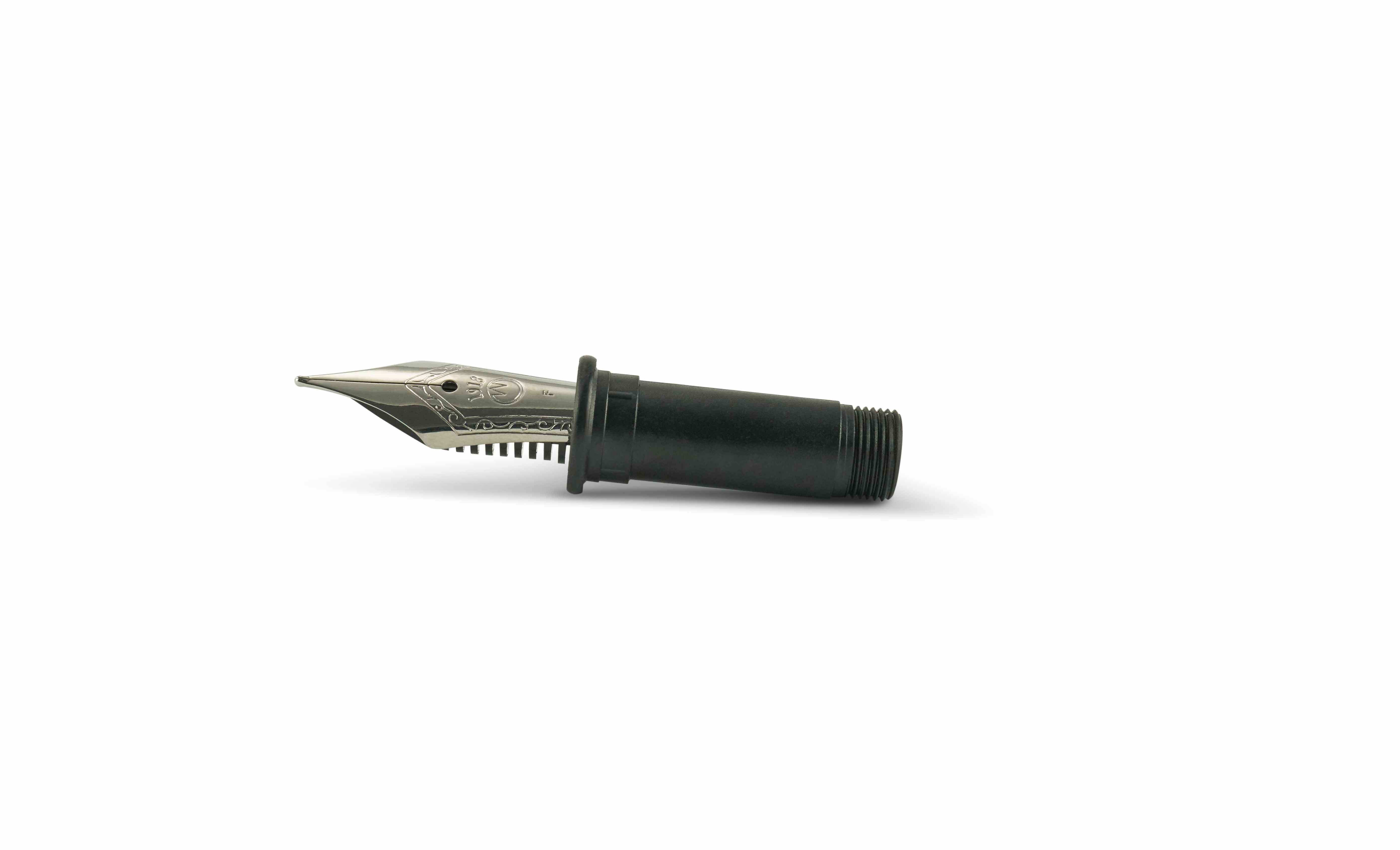Waldmann-fountain-pen-nib-big-0146-Fine-steel-blank Waldmann Spare Nib stainless steel big rhodium-plated fine