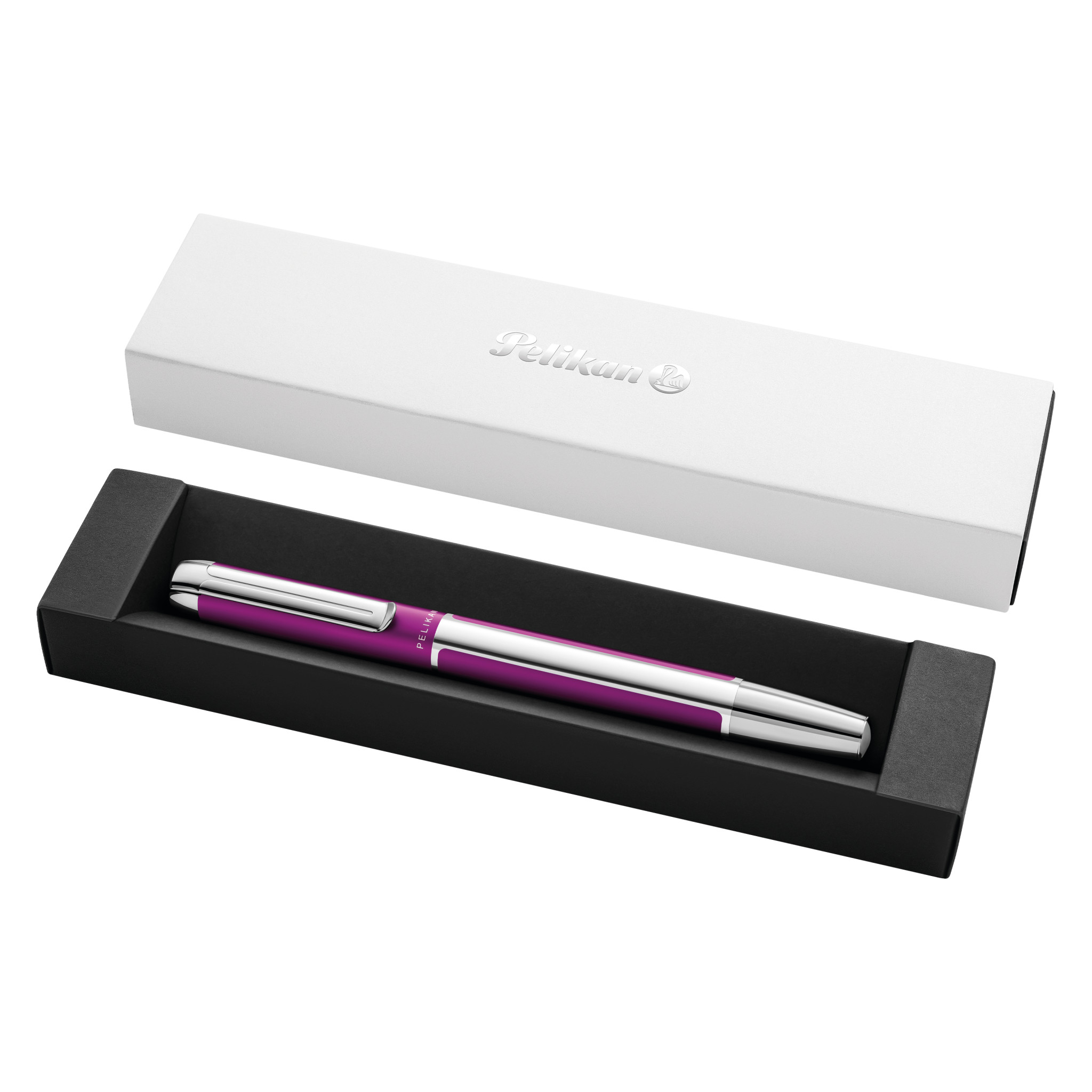 Pelikan Pura P40 Patronenfüllhalter Violett | Breit Pelikan Pura R40 Tintenroller Violett