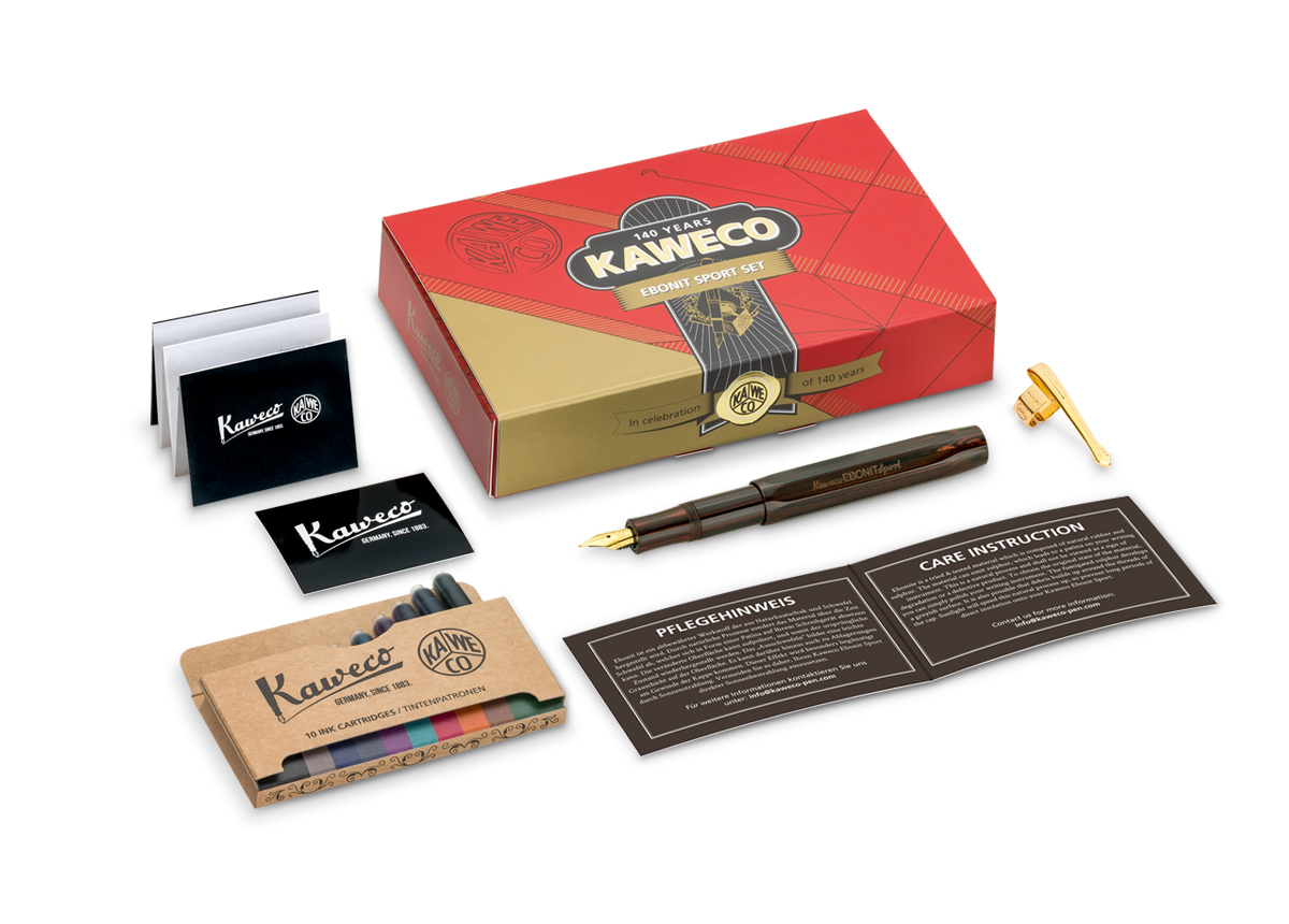 Kaweco_Ebonit_Sport_Set_Packaging_spread_01_web_s Kaweco EBONIT Sport Füllhalter Set
