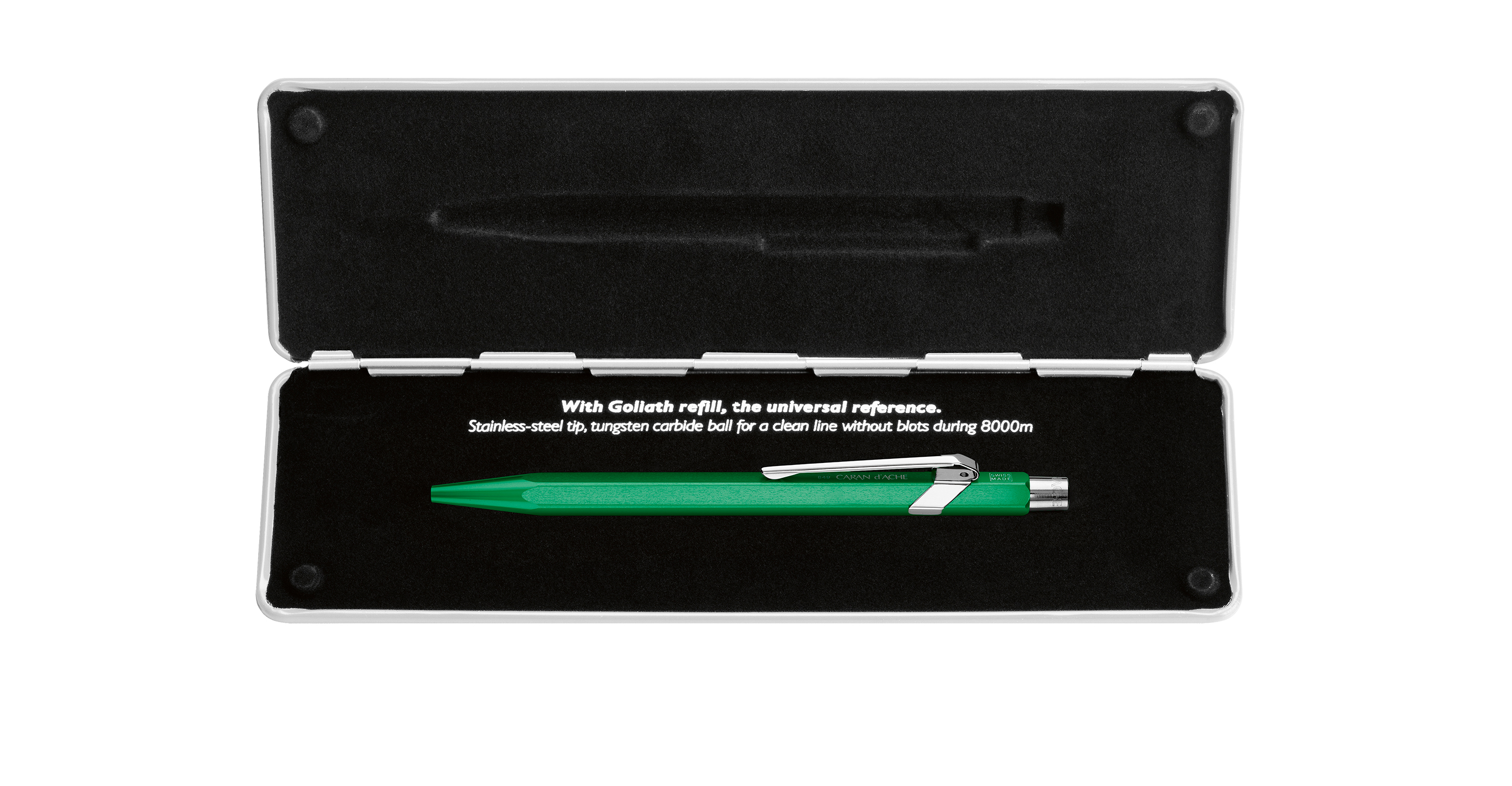 Caran d'Ache 849 Pop Line Kugelschreiber Metallic Grün mit Etui