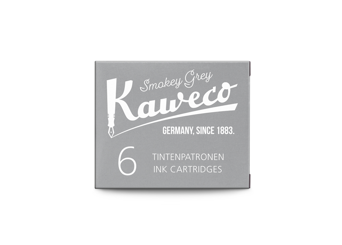 Kaweco_Ink_6-pack_SmoGre_web_s Kaweco Tintenpatronen Rauch Grau