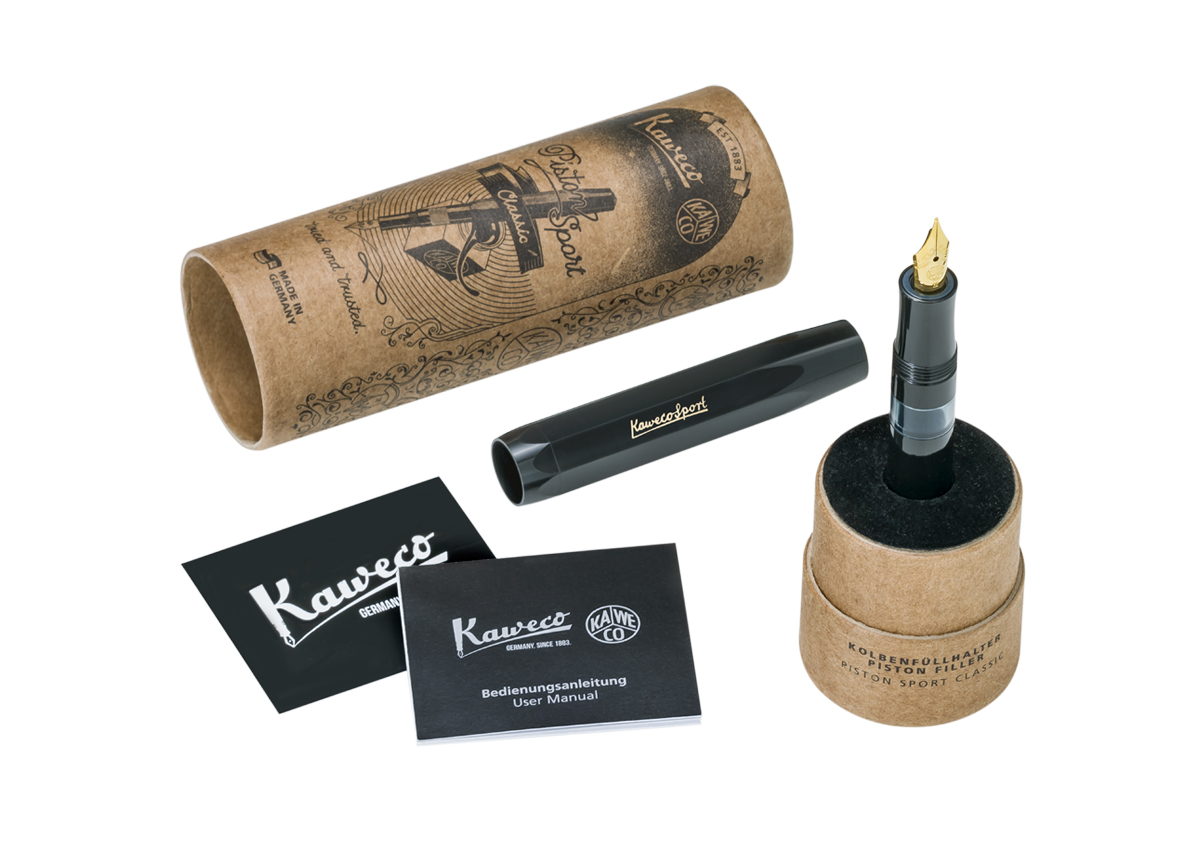 Kaweco PISTON SPORT CLASSIC Schwarz/Gold