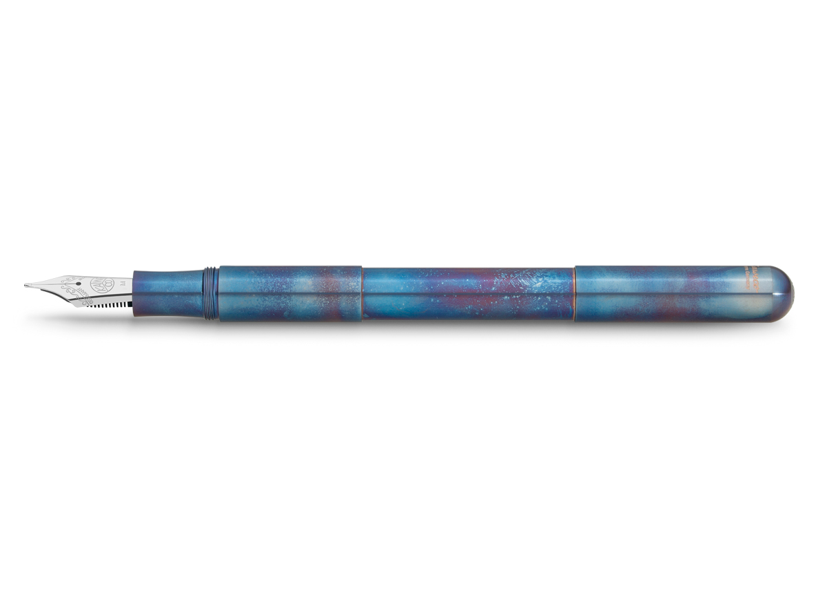 Kaweco SUPRA Füllhalter Fireblue | Medium 14 k. BI Color 250er