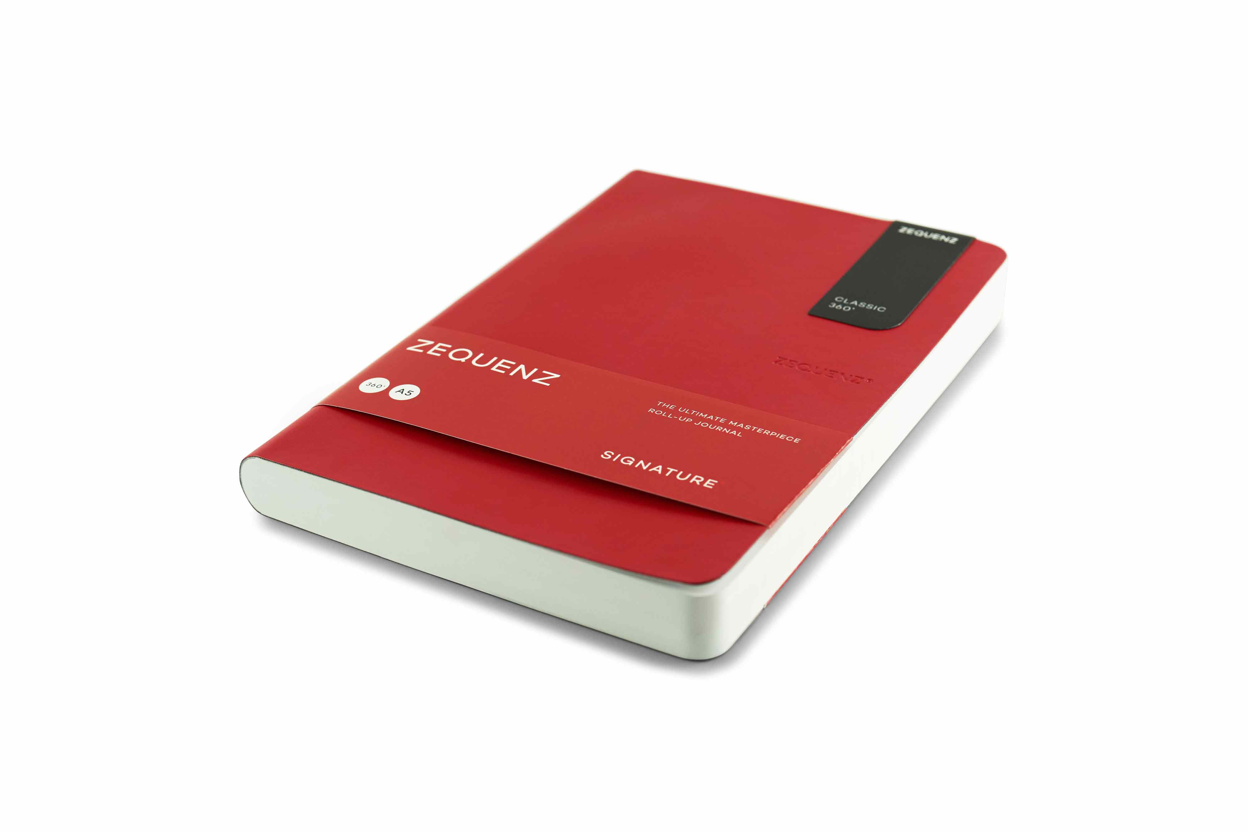 Zequenz-notebook-Signature-Classic-A5-red Zequenz Signature Classic 360 Notizbuch A5 Rot