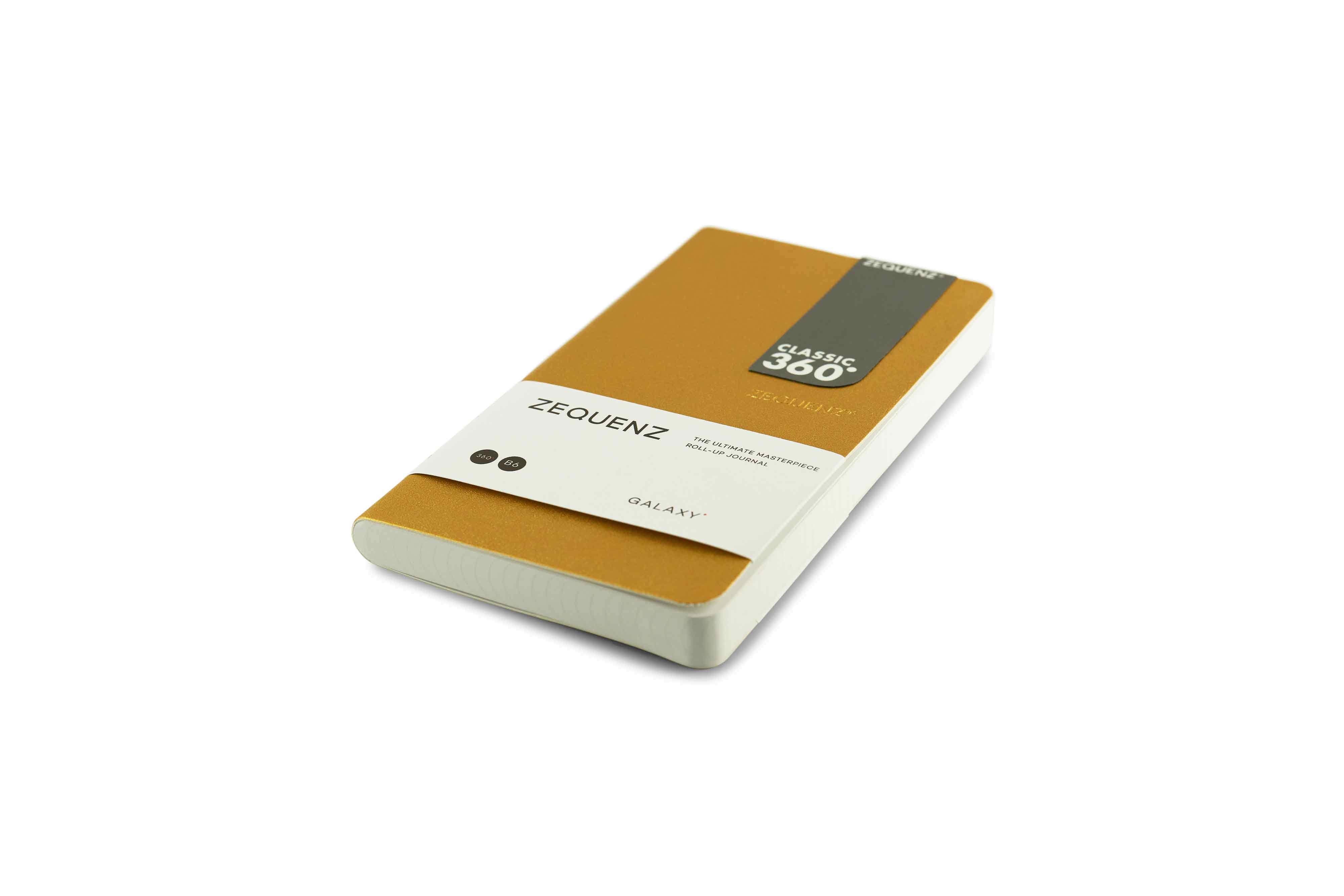 Zequenz Galaxy 360 Notizbuch B6 Slim Gold 10x17,8 cm
