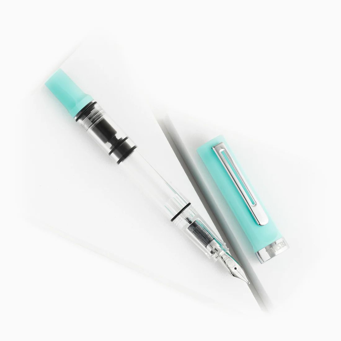 TWSBI ECO T Kolbenfüllhalter Mint Blau